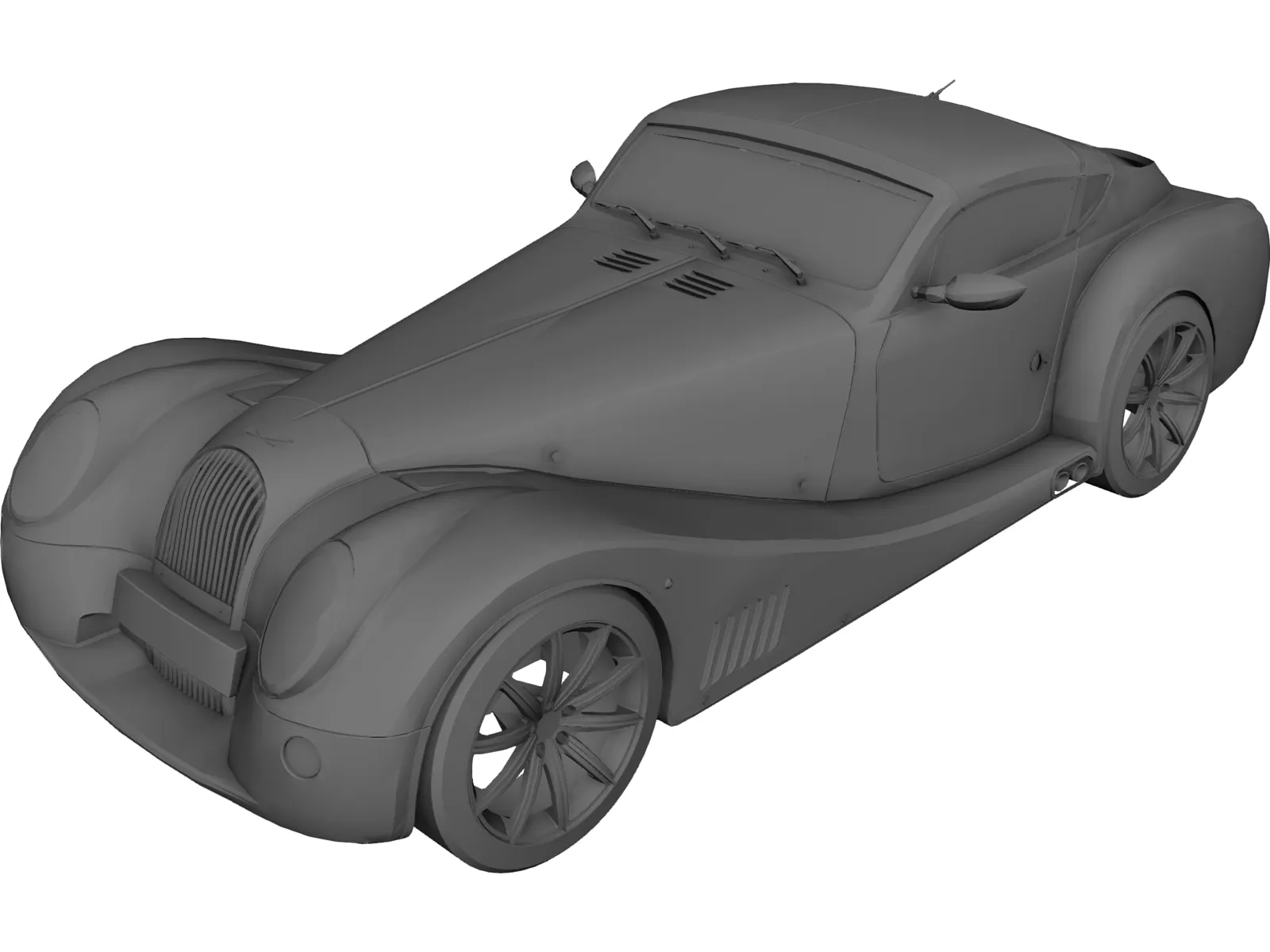 Morgan Aero Super Sports 3D Model main preview