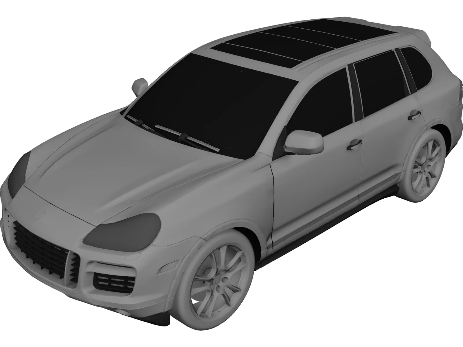 Porsche Cayenne (2007) 3D Model main preview