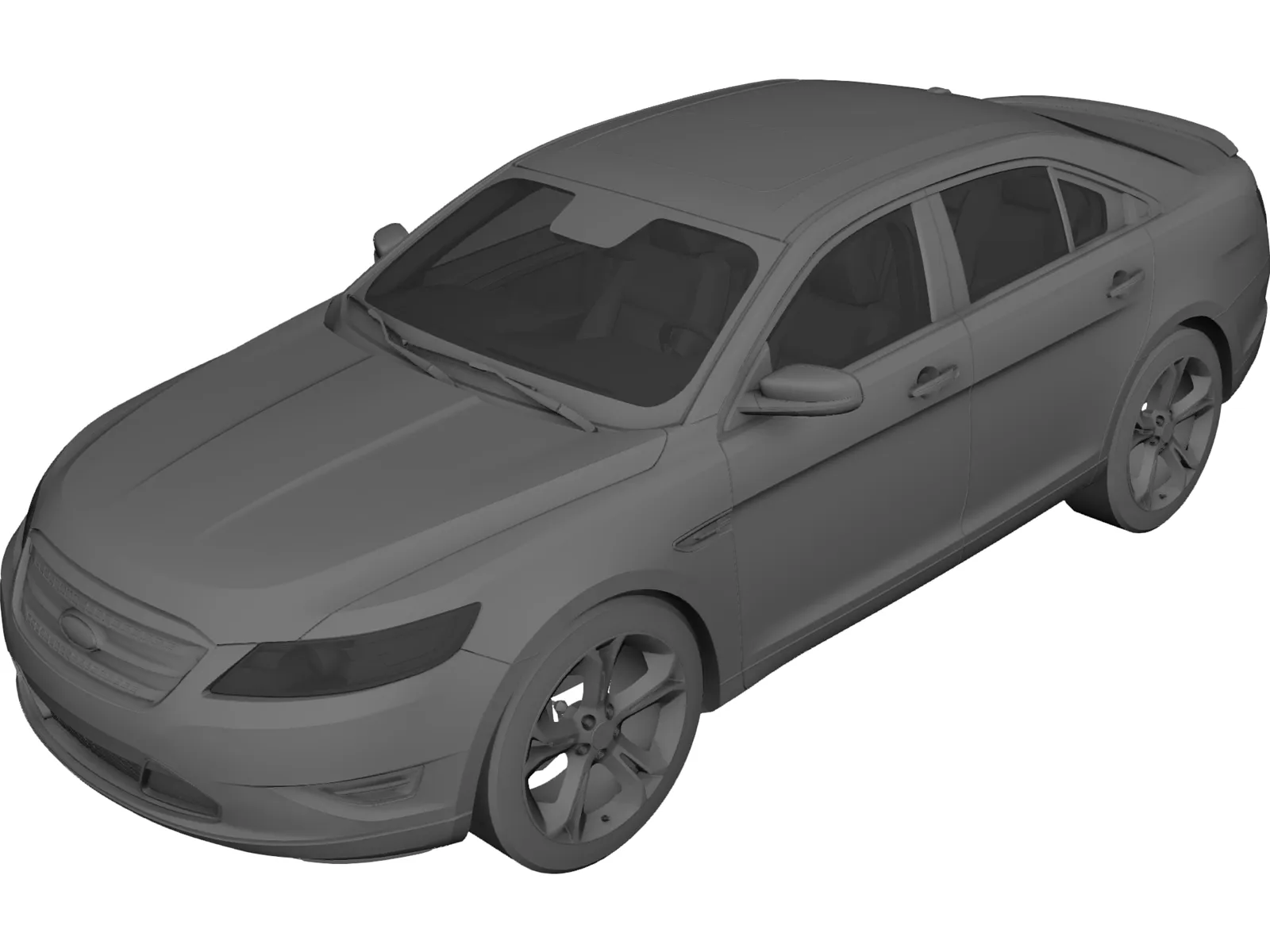Ford Taurus (2010) 3D Model main preview