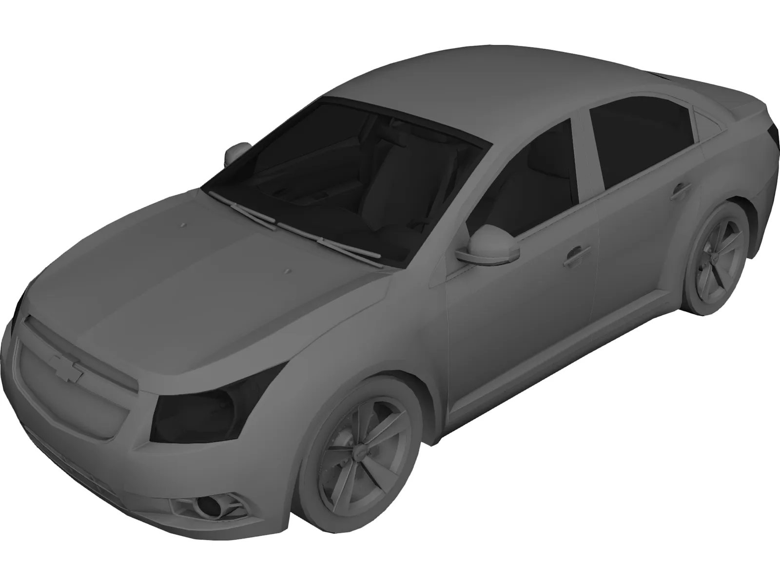Chevrolet Cruze (2010) 3D Model main preview