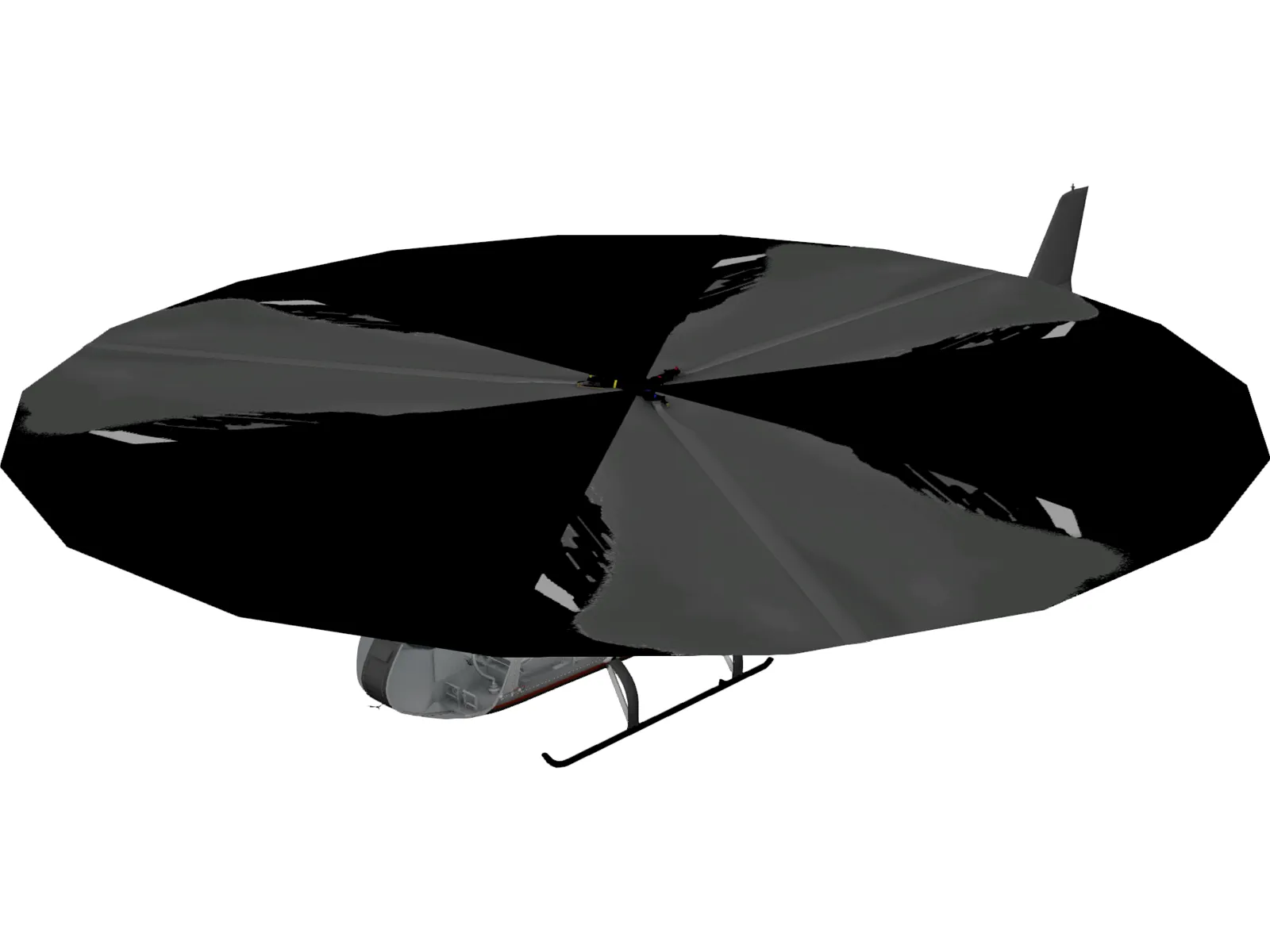 SA 342 Gazelle 3D Model main preview