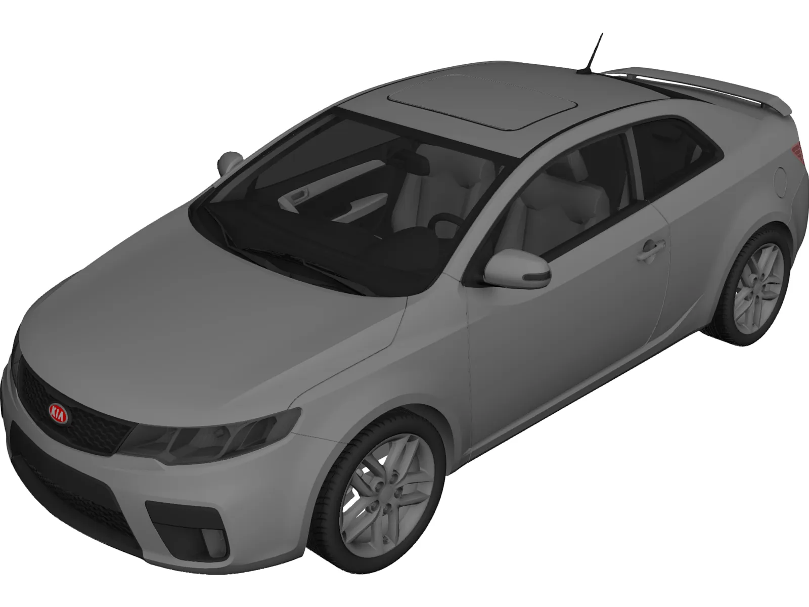Kia Cerato Koup 3D Model main preview