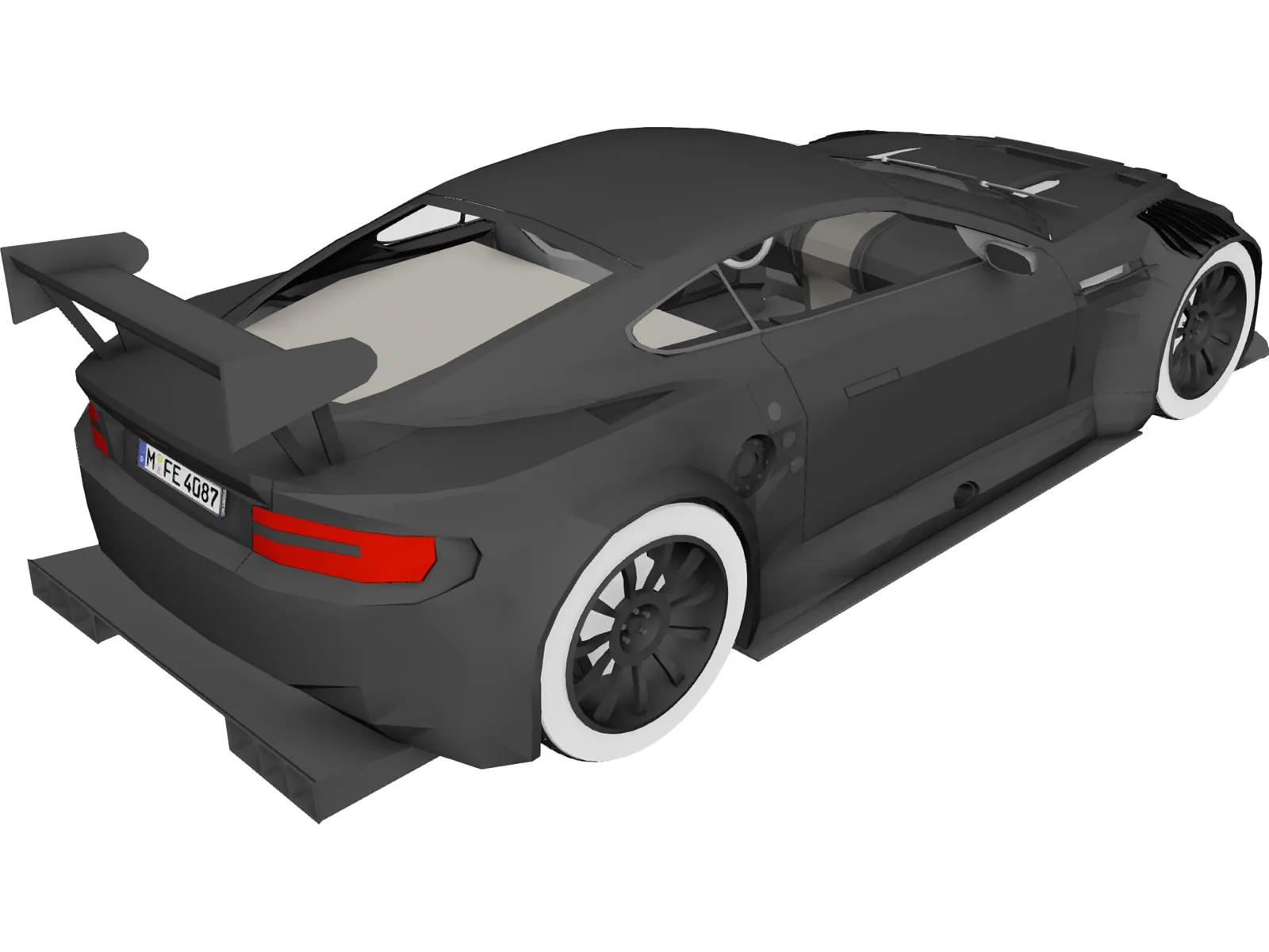 Aston Martin DBR9 3D Model main preview