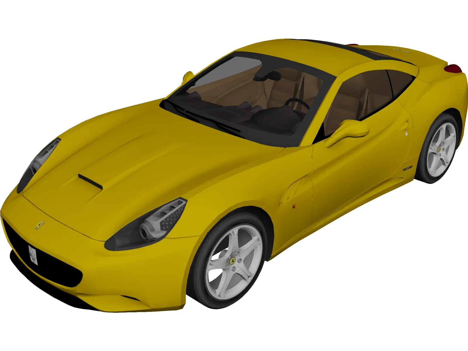 Ferrari California 3D Model main preview