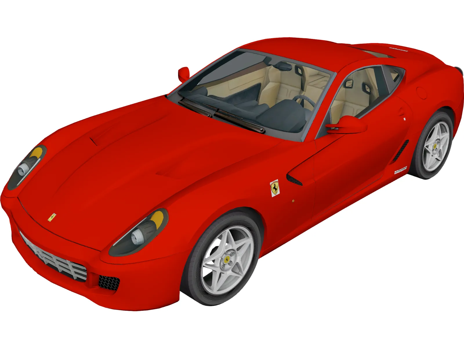 Ferrari 599 GTB Fiorano 3D Model main preview
