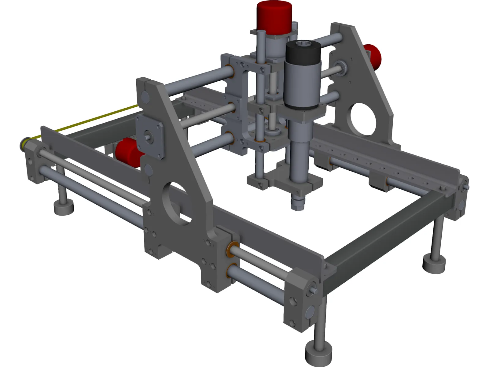 CNC Router Machine 3D Model main preview