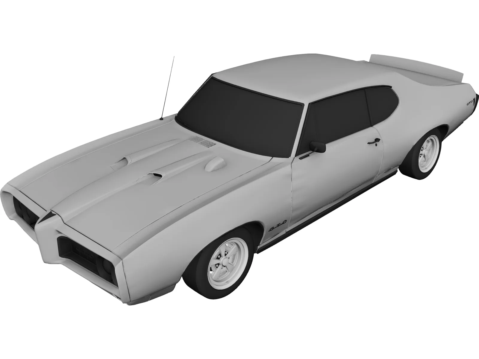 Pontiac GTO (1968) 3D Model main preview