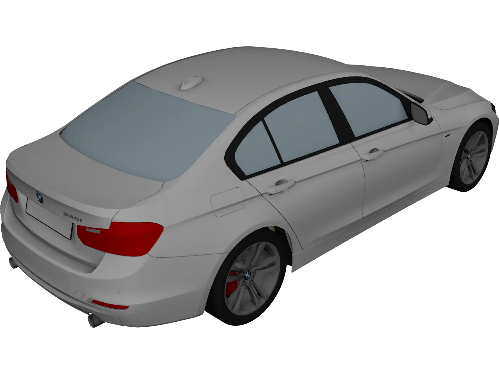 BMW 3-Series 335i [F30] (2012) 3D Model main preview