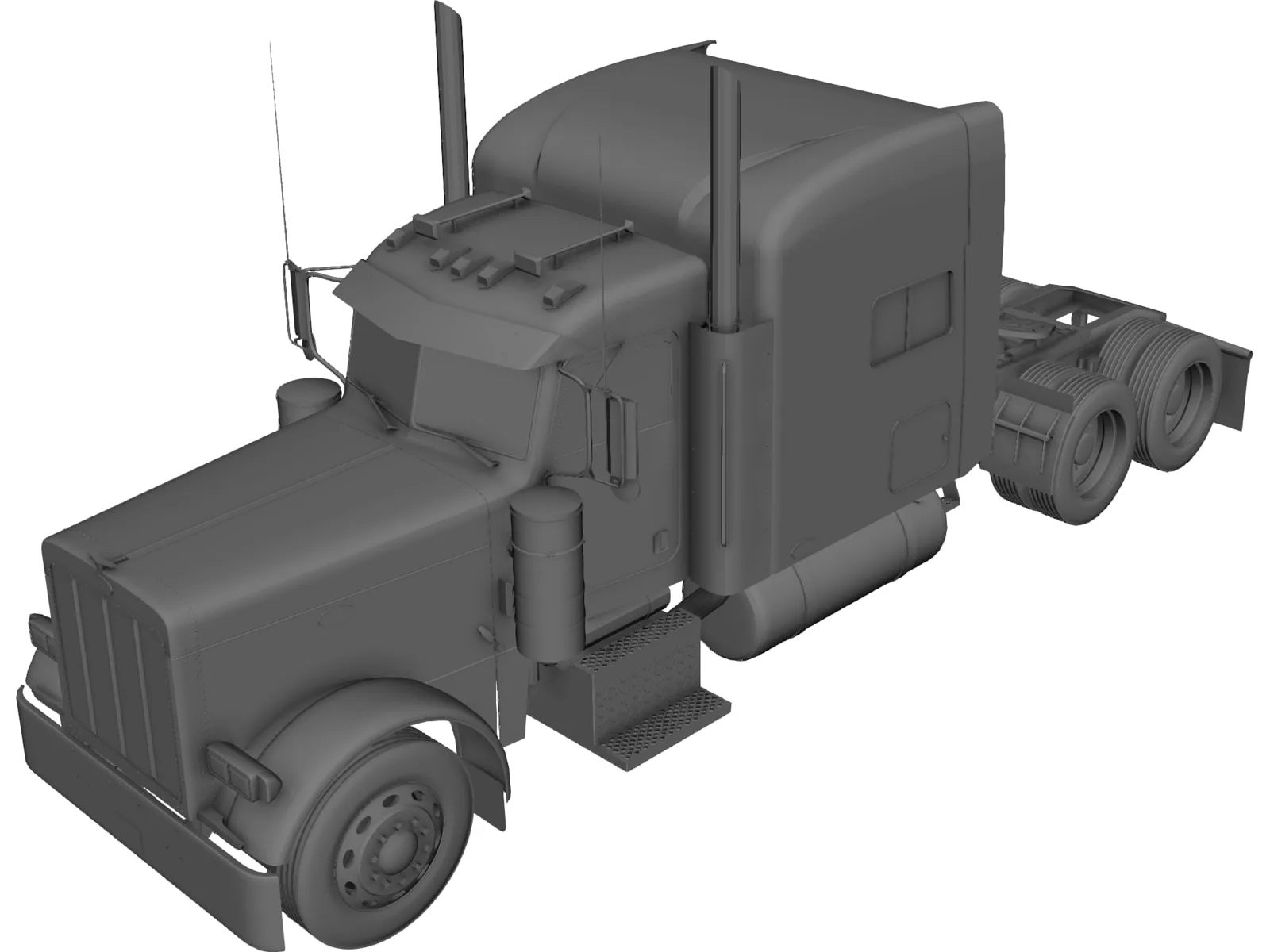 Peterbilt 3D Model main preview