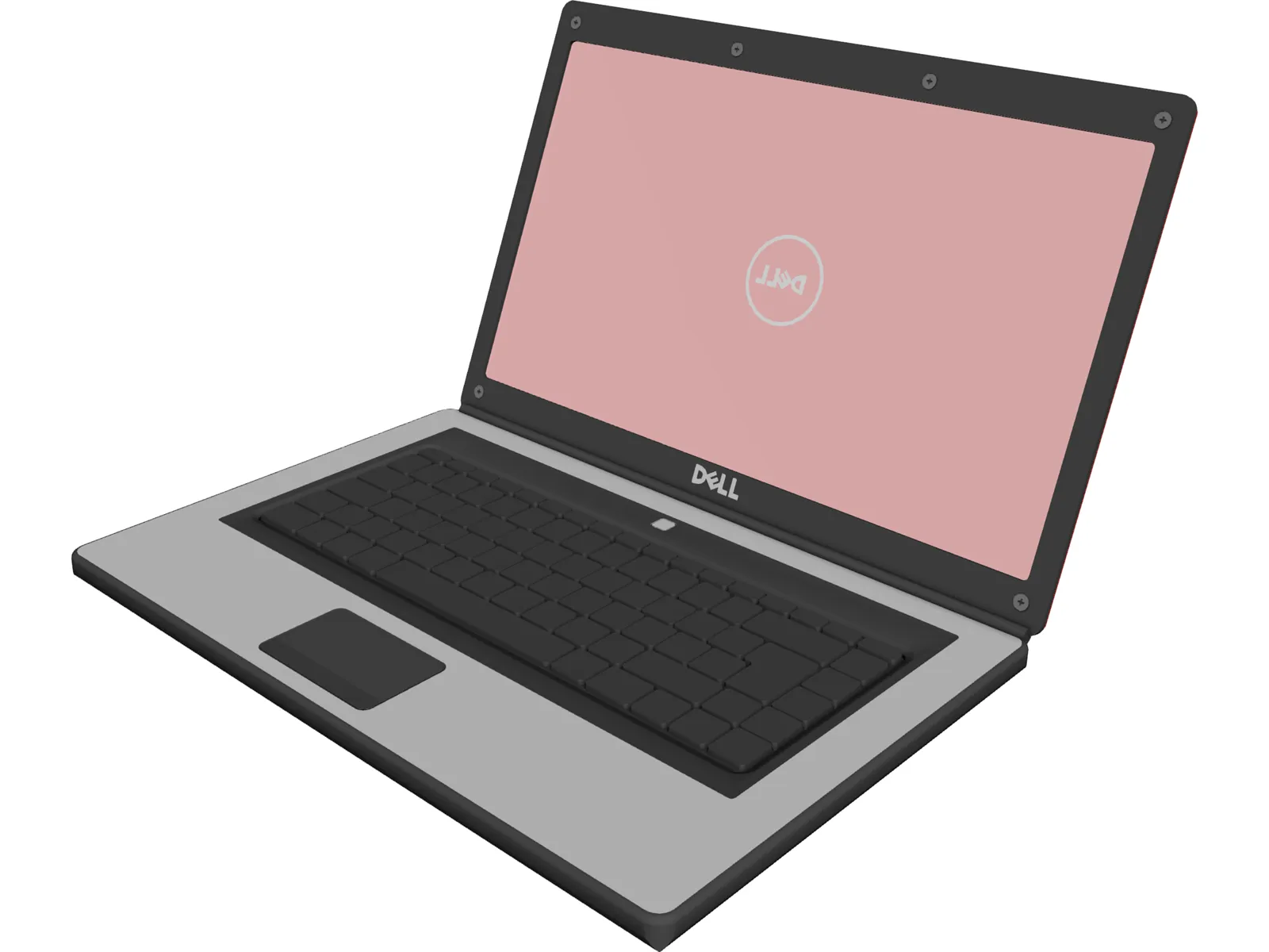 Dell Inspiron Laptop 3D Model main preview