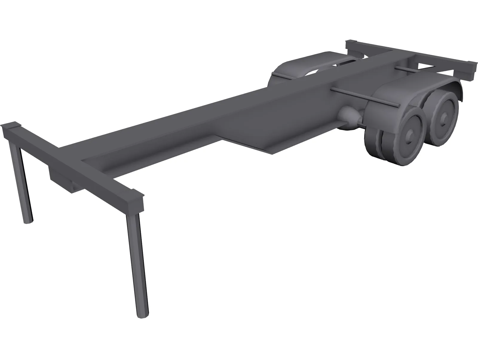 Trailer 3D Model main preview