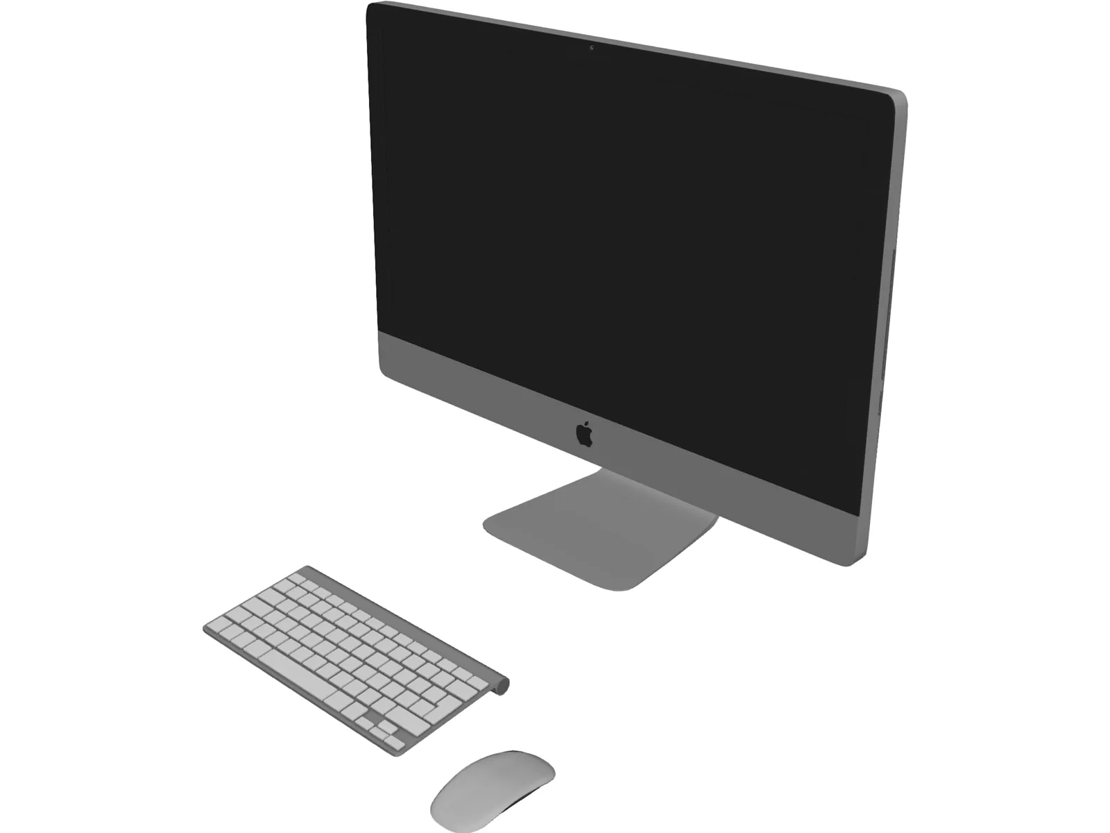Apple iMac 27 inch 3D Model main preview