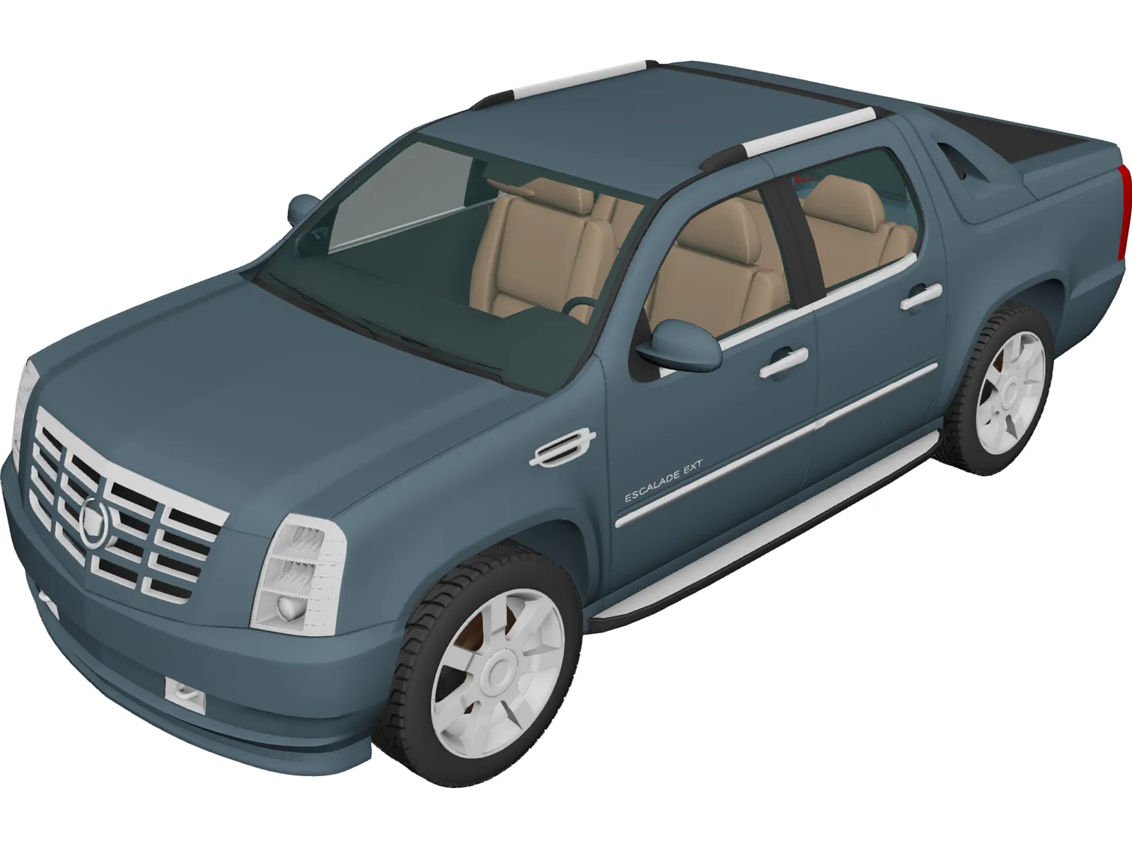 Cadillac Escalade EXT (2007) 3D Model main preview