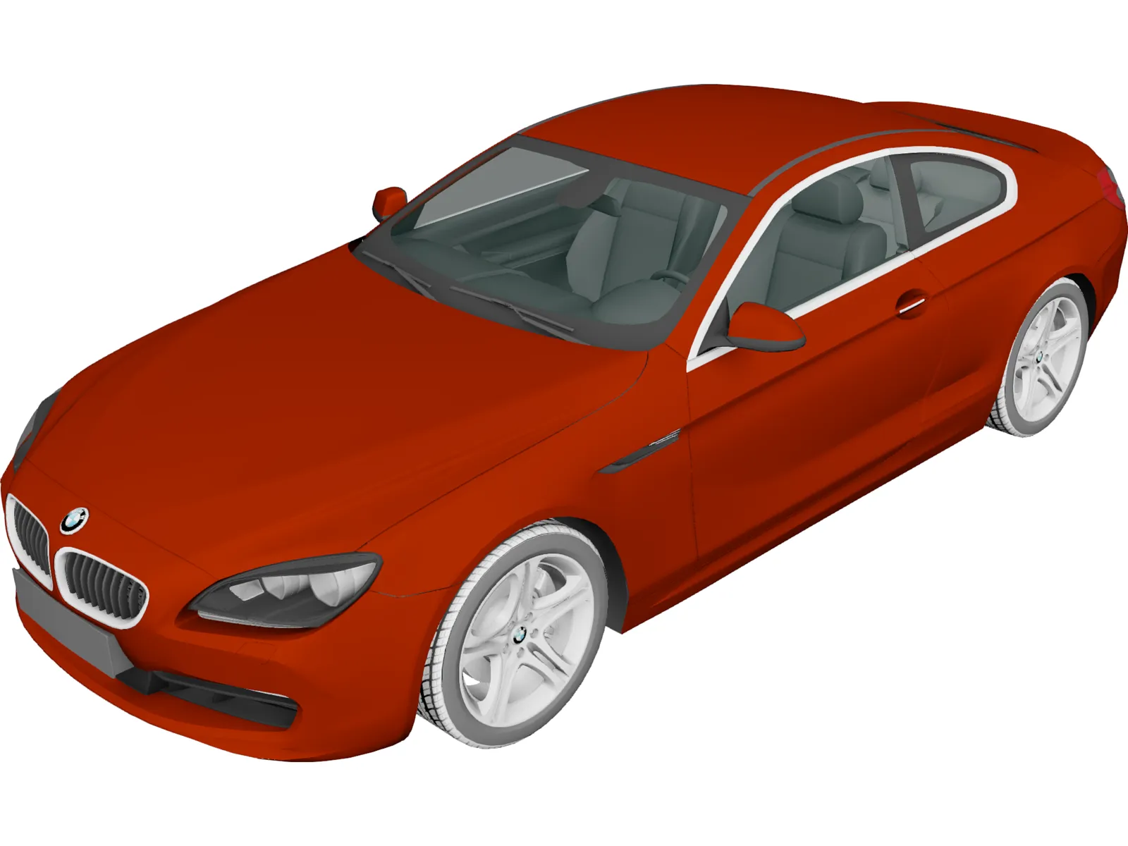 BMW 640i (2011) 3D Model main preview