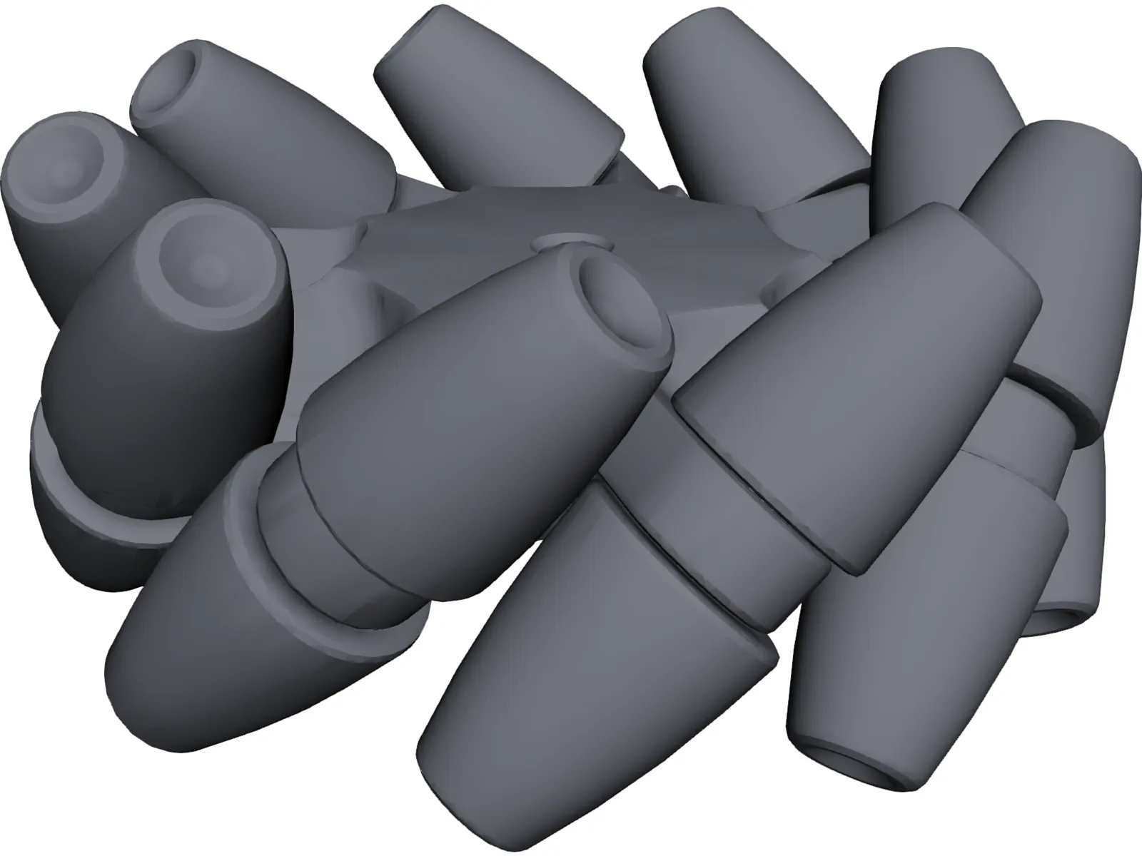 Mecanum Wheel 3D Model main preview