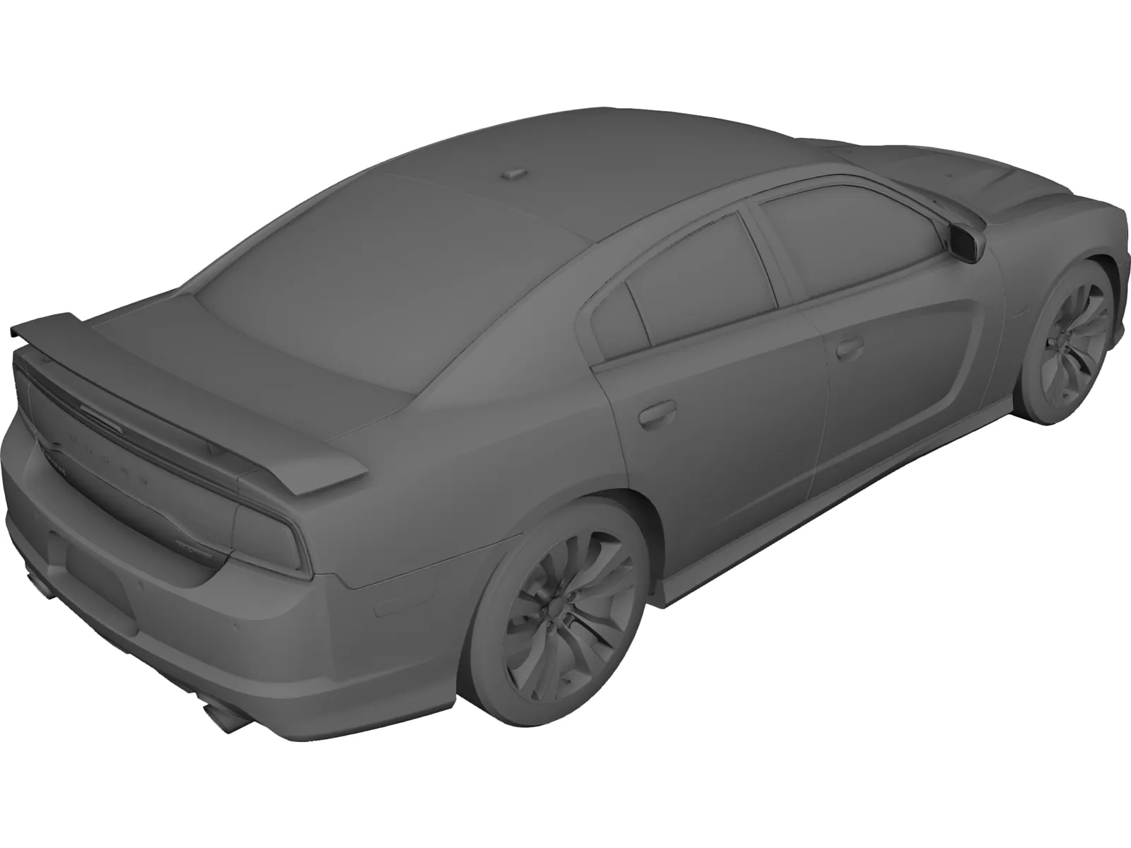 Dodge Charger SRT8 (2012) 3D Model main preview