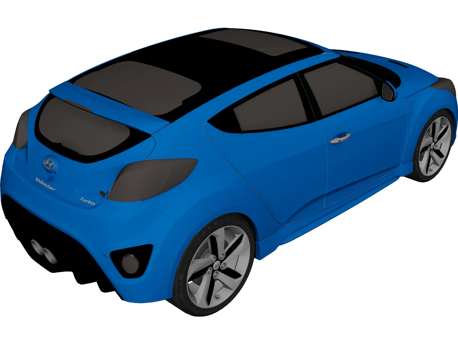 Hyundai Veloster (2012) 3D Model main preview