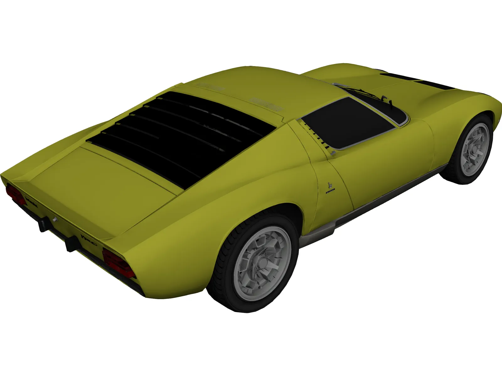 Lamborghini Miura P400 3D Model main preview
