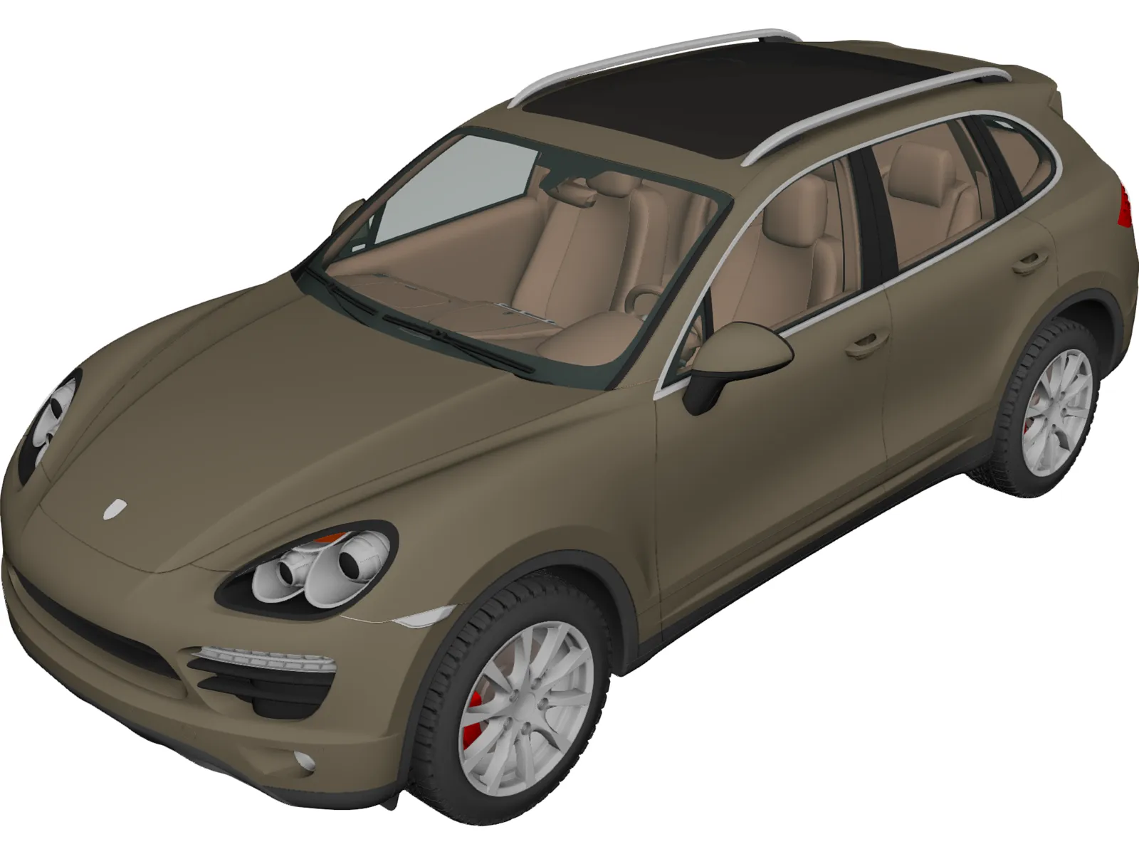 Porsche Cayenne (2011) 3D Model main preview