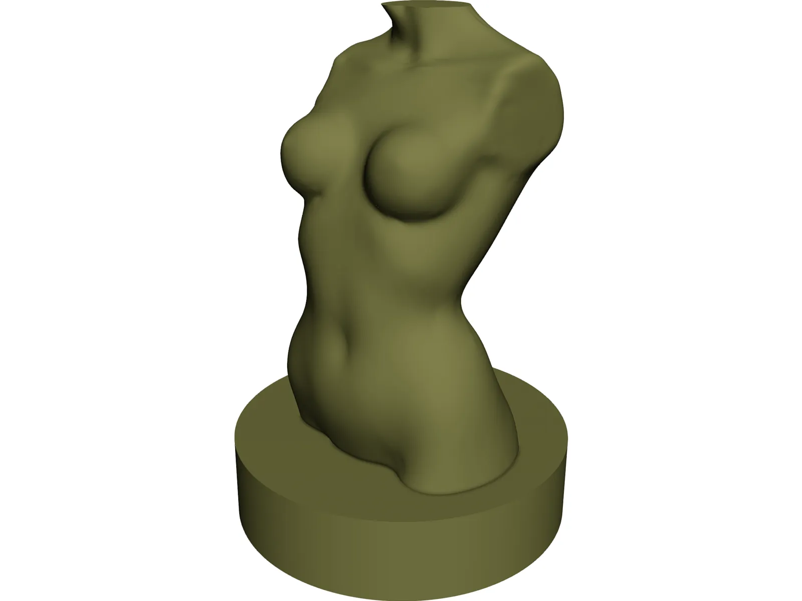 Donna Bust 3D Model main preview
