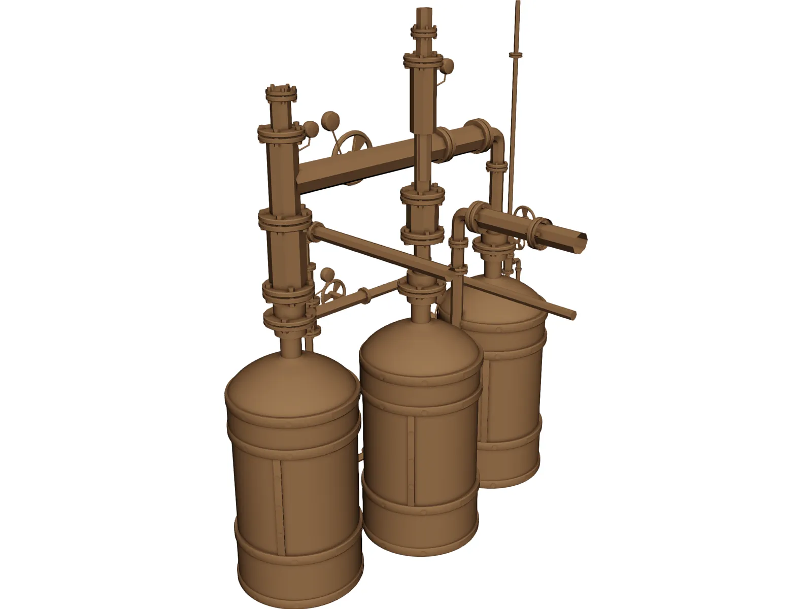 Fluid Transfer System 3D Model main preview