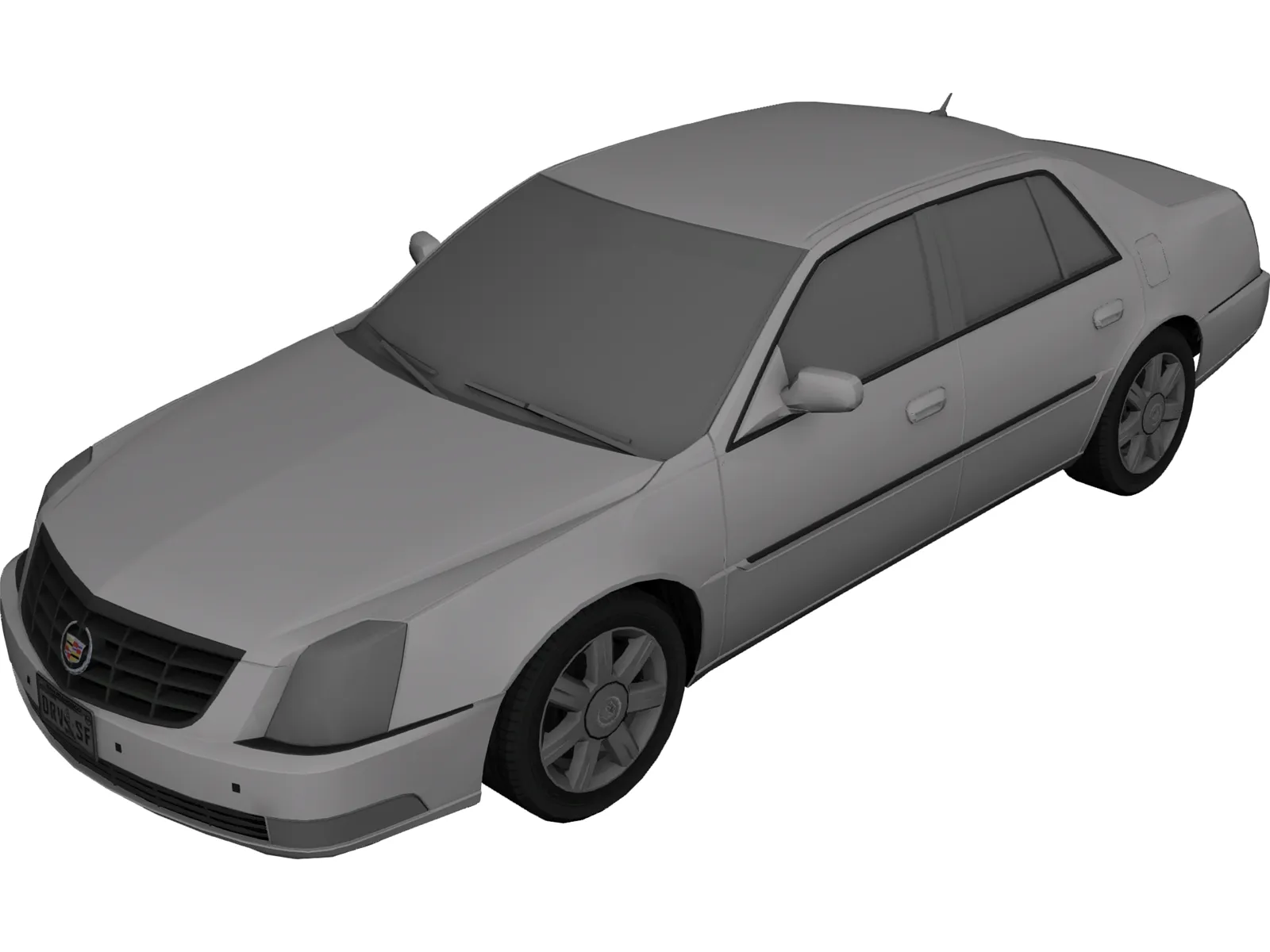 Cadillac DTS (2006) 3D Model main preview