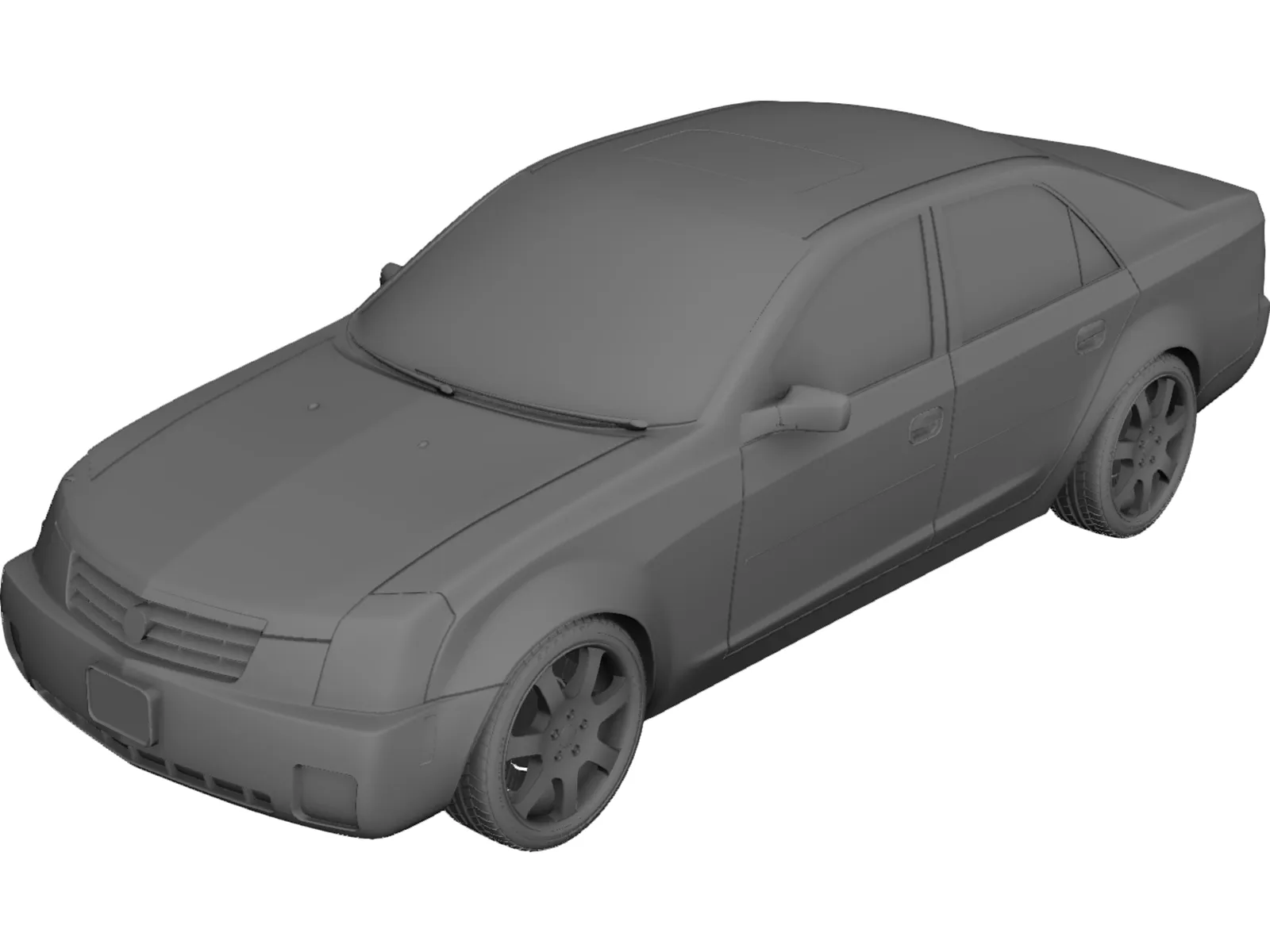 Cadillac CTS (2002) 3D Model main preview