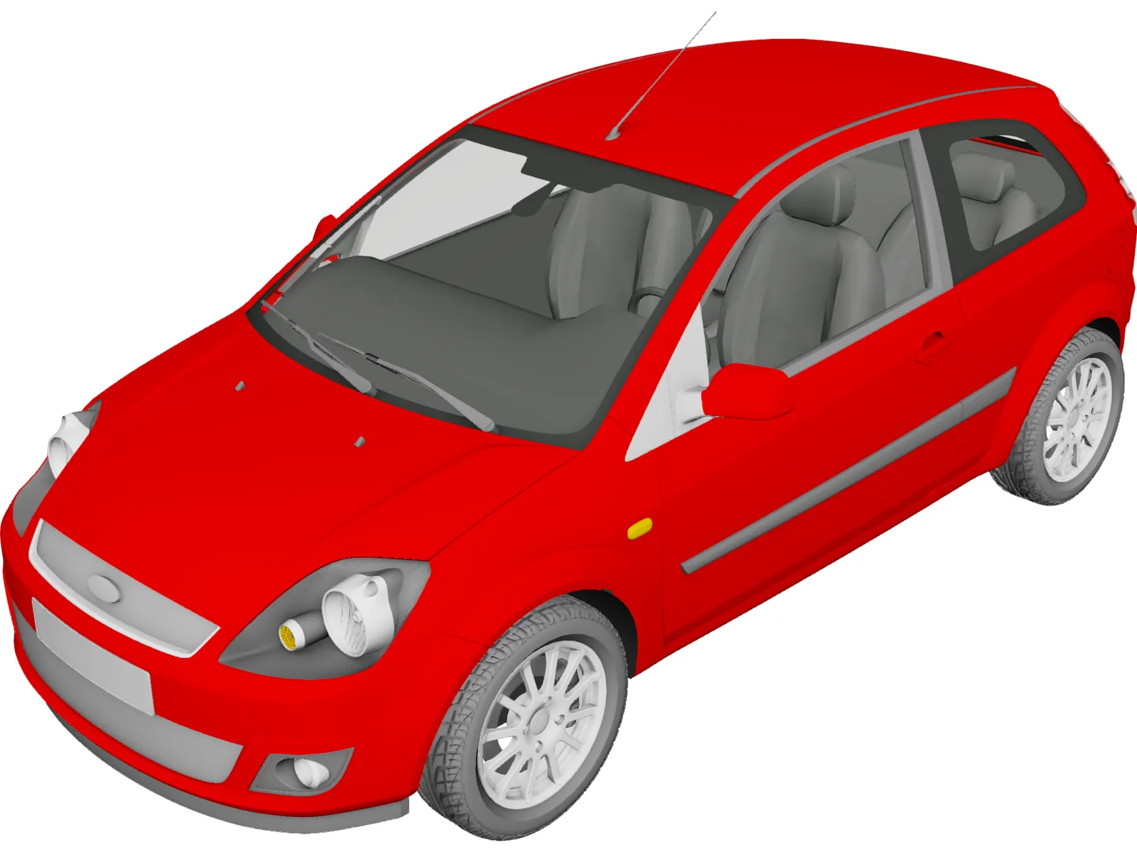 Ford Fiesta (2006) 3D Model main preview