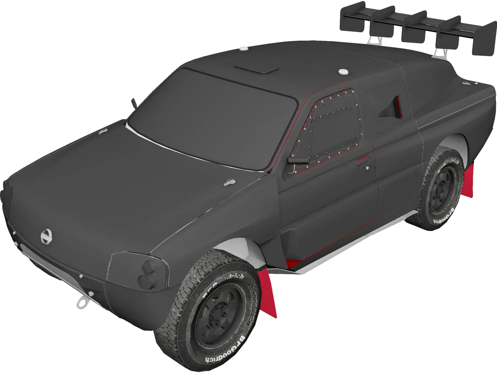 Nissan Pickup Dakar 3D Model main preview
