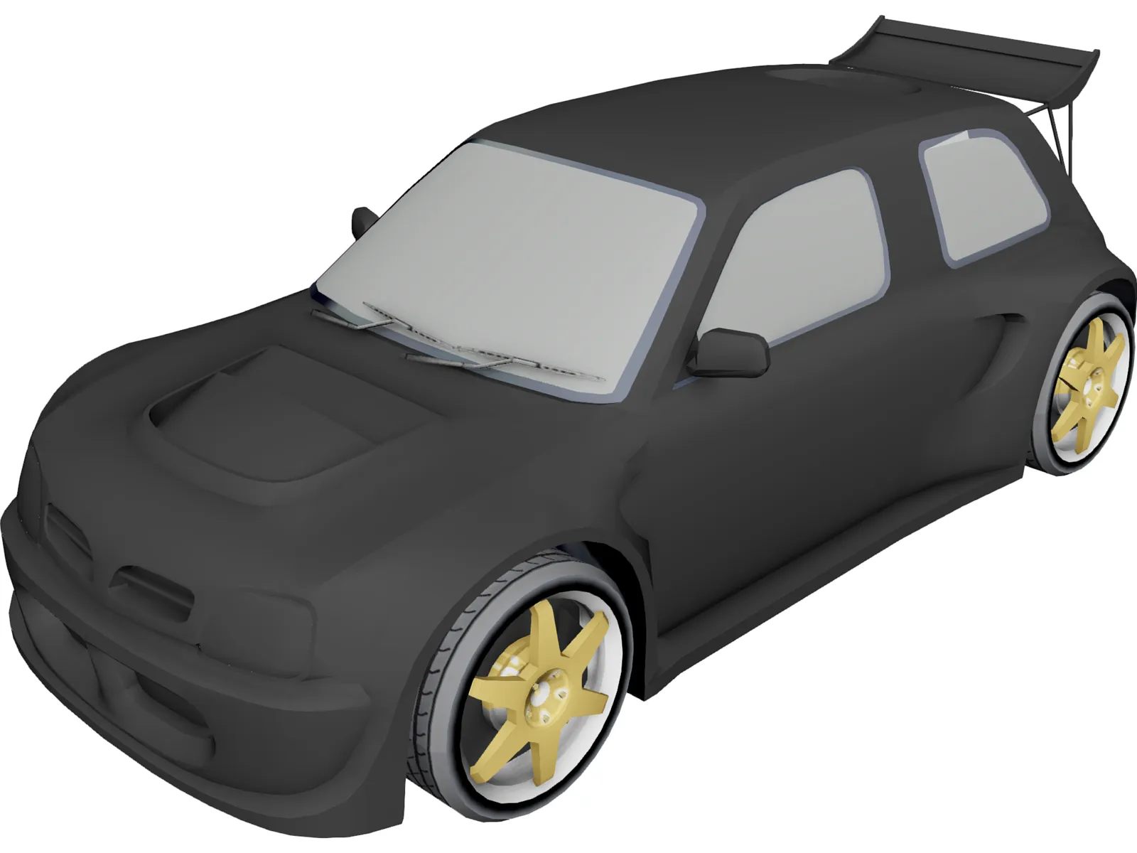 Nissan Micra GTR 3D Model main preview
