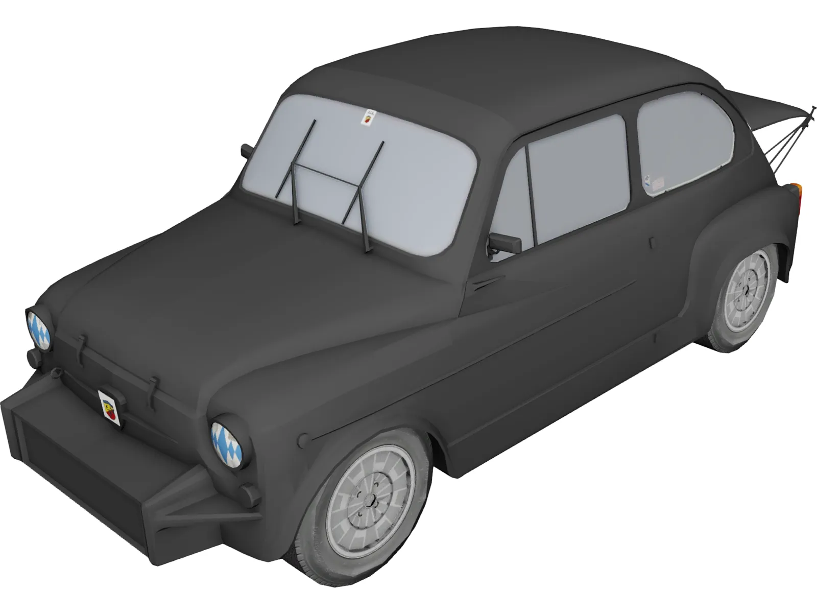 Fiat Abarth 1000TC 3D Model main preview
