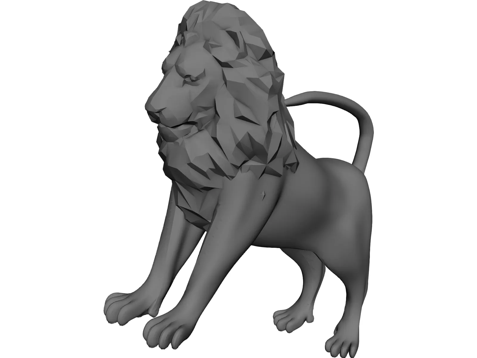 Lion 3D Model main preview