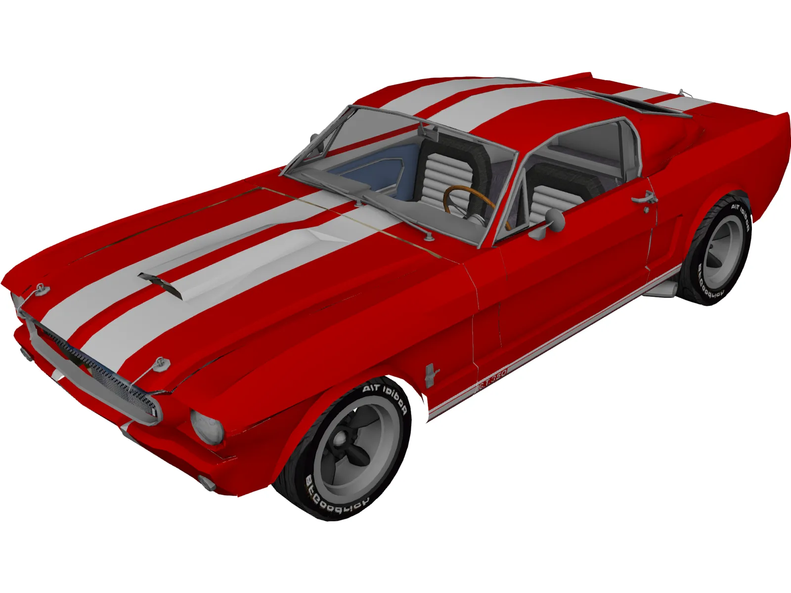 Ford Mustang Fastback (1965) 3D Model main preview
