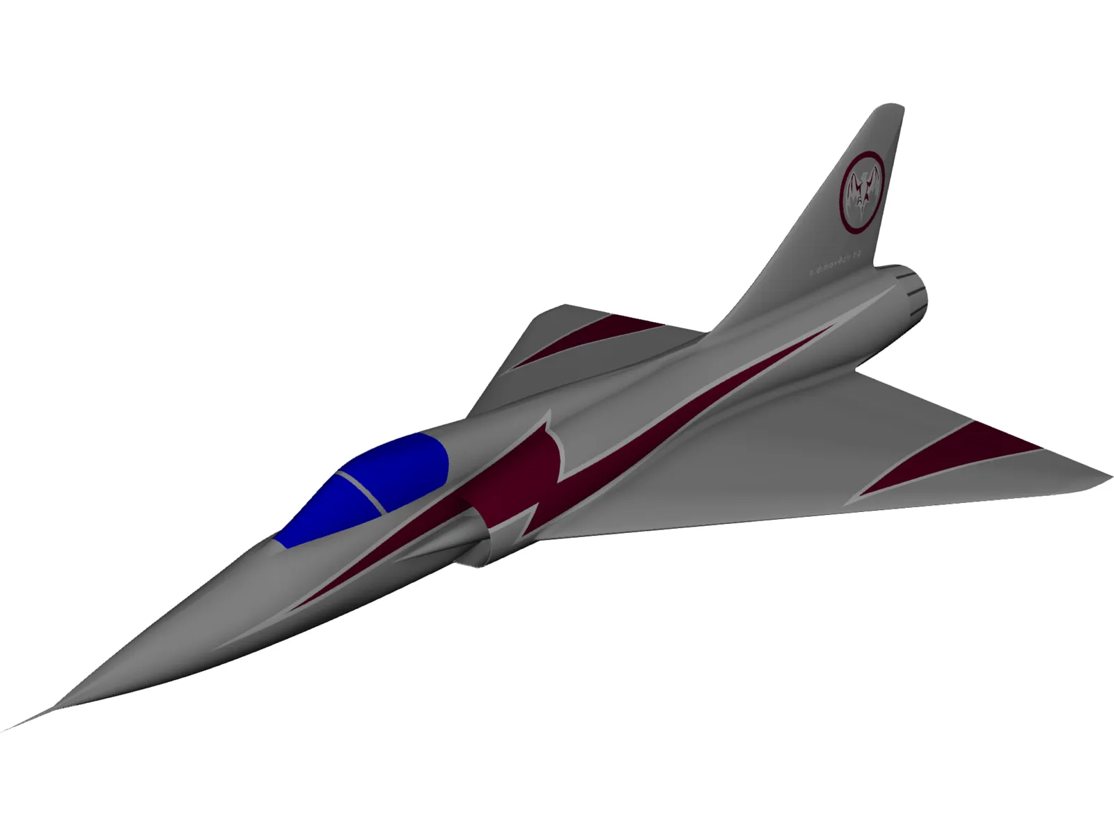 Dassault Mirage 3D Model main preview