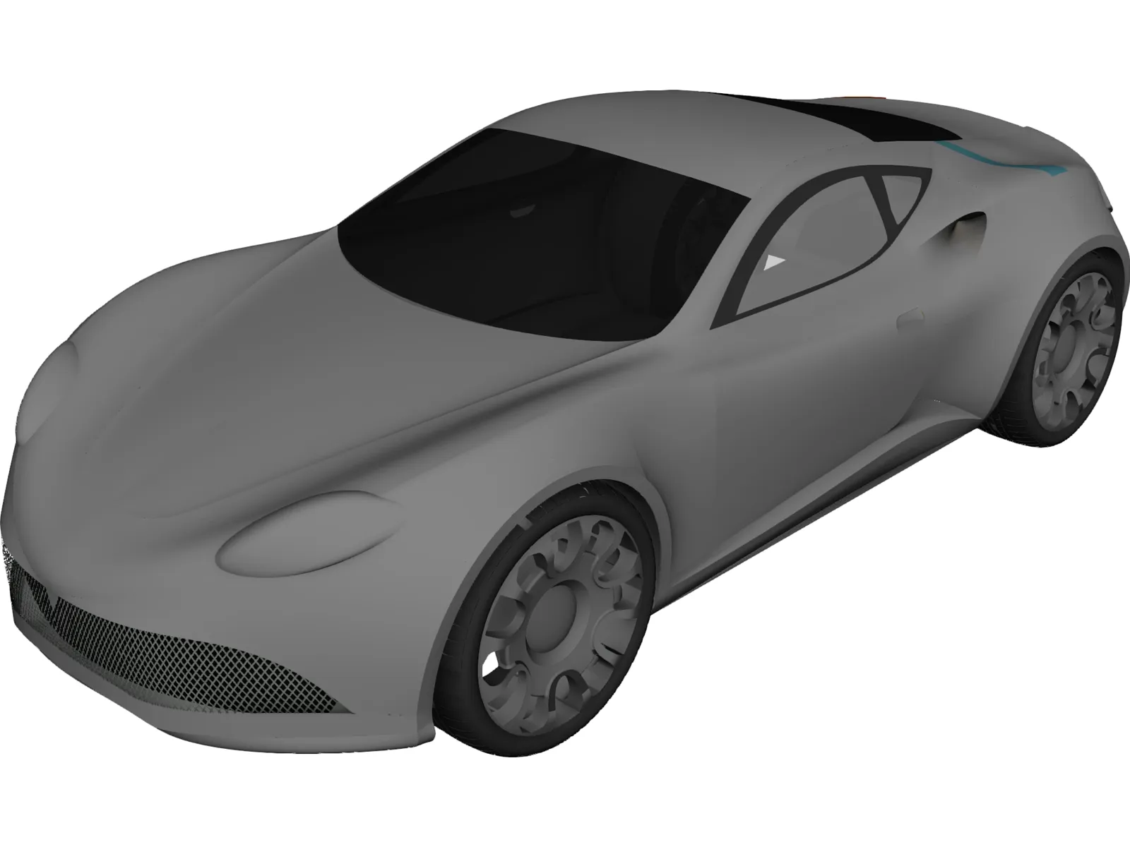Sports Car Concept 3D Model main preview