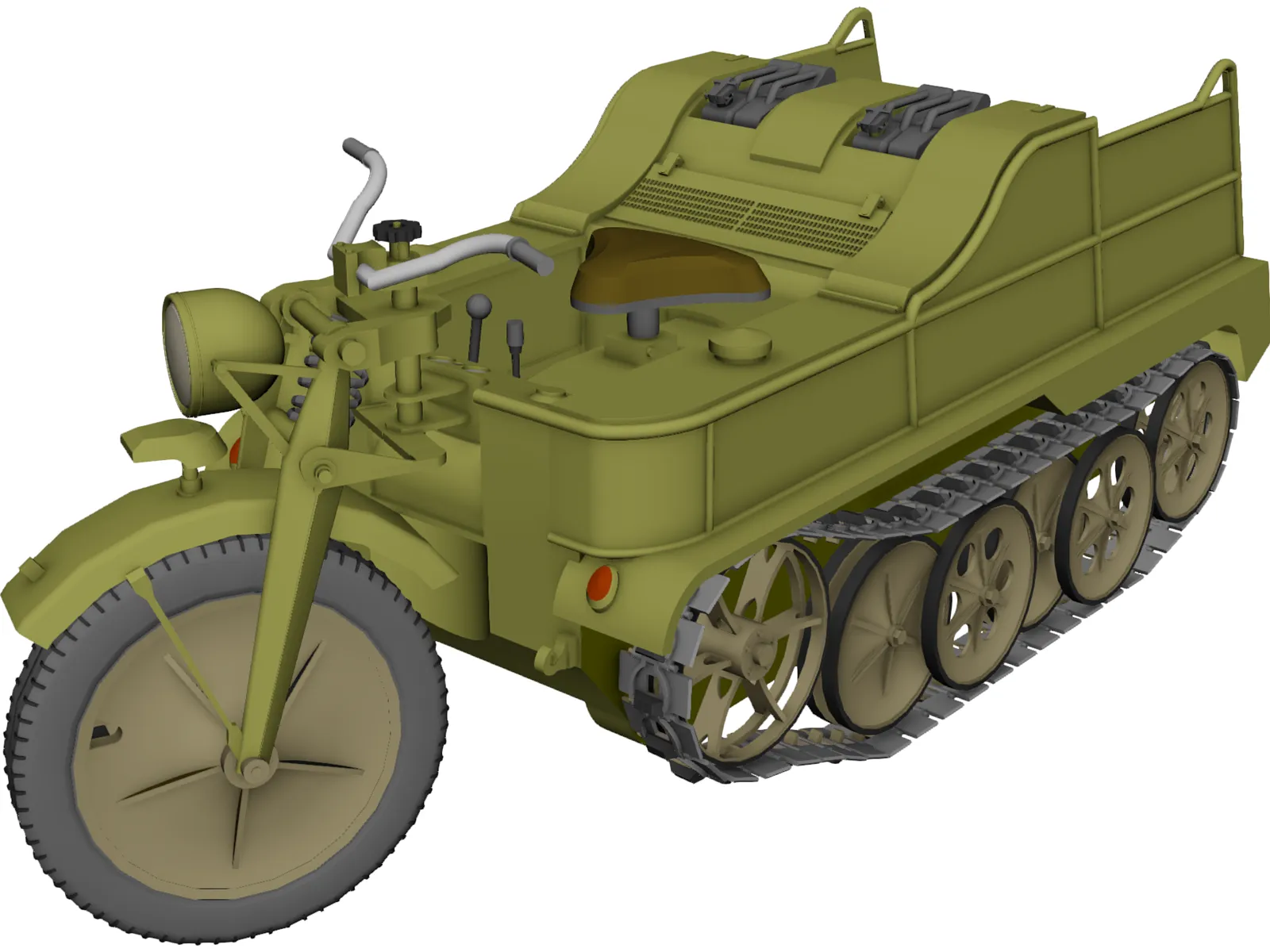 Sd Kfz 2 NSU 3D Model main preview