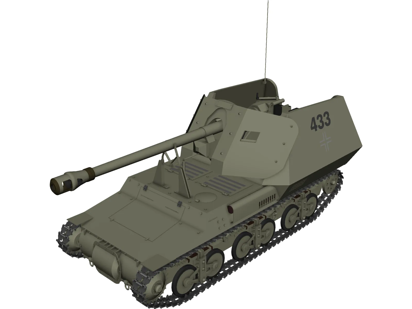 Marder I 3D Model main preview