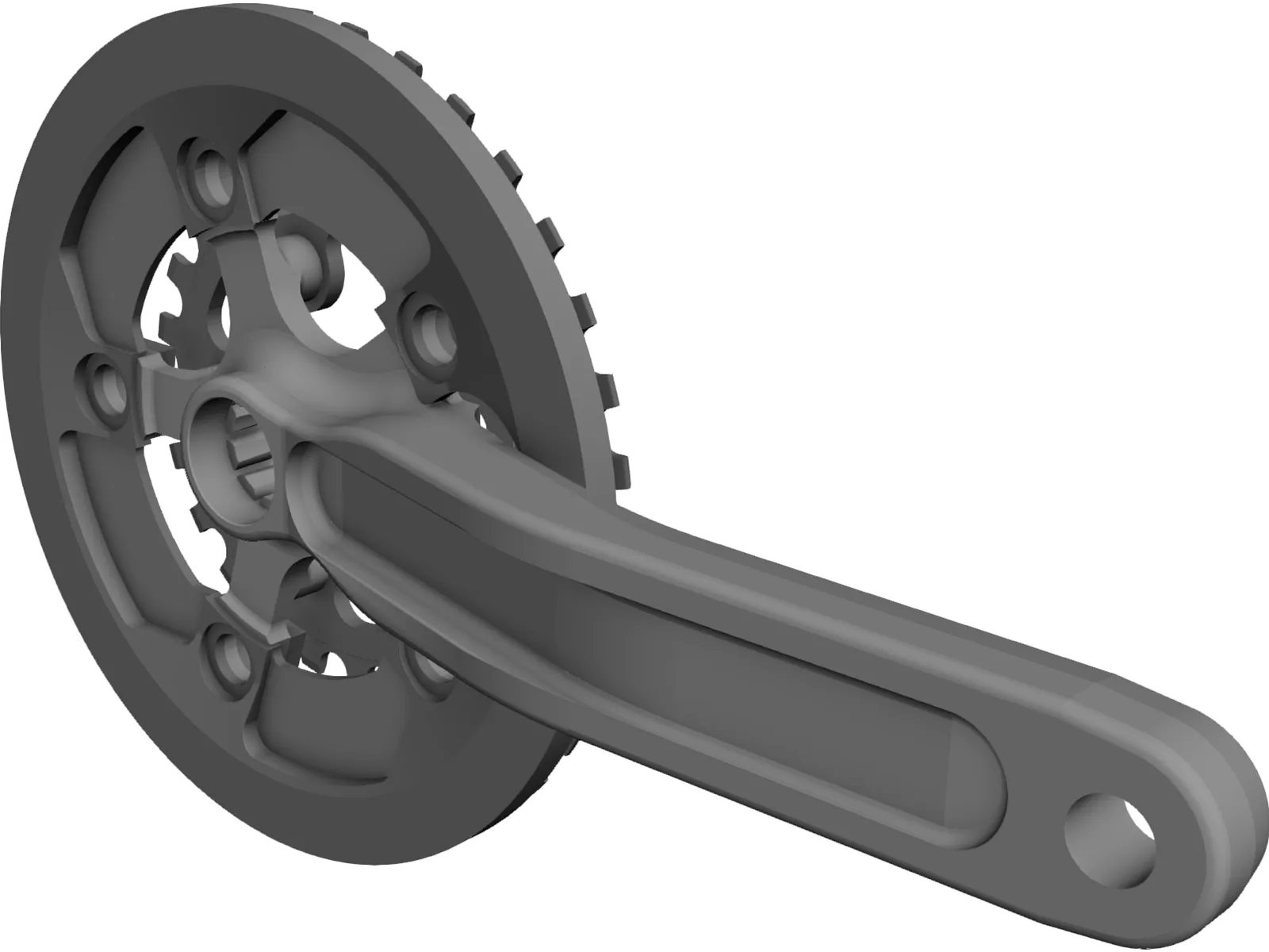 Race Face Turbine Right Crank 3D Model main preview