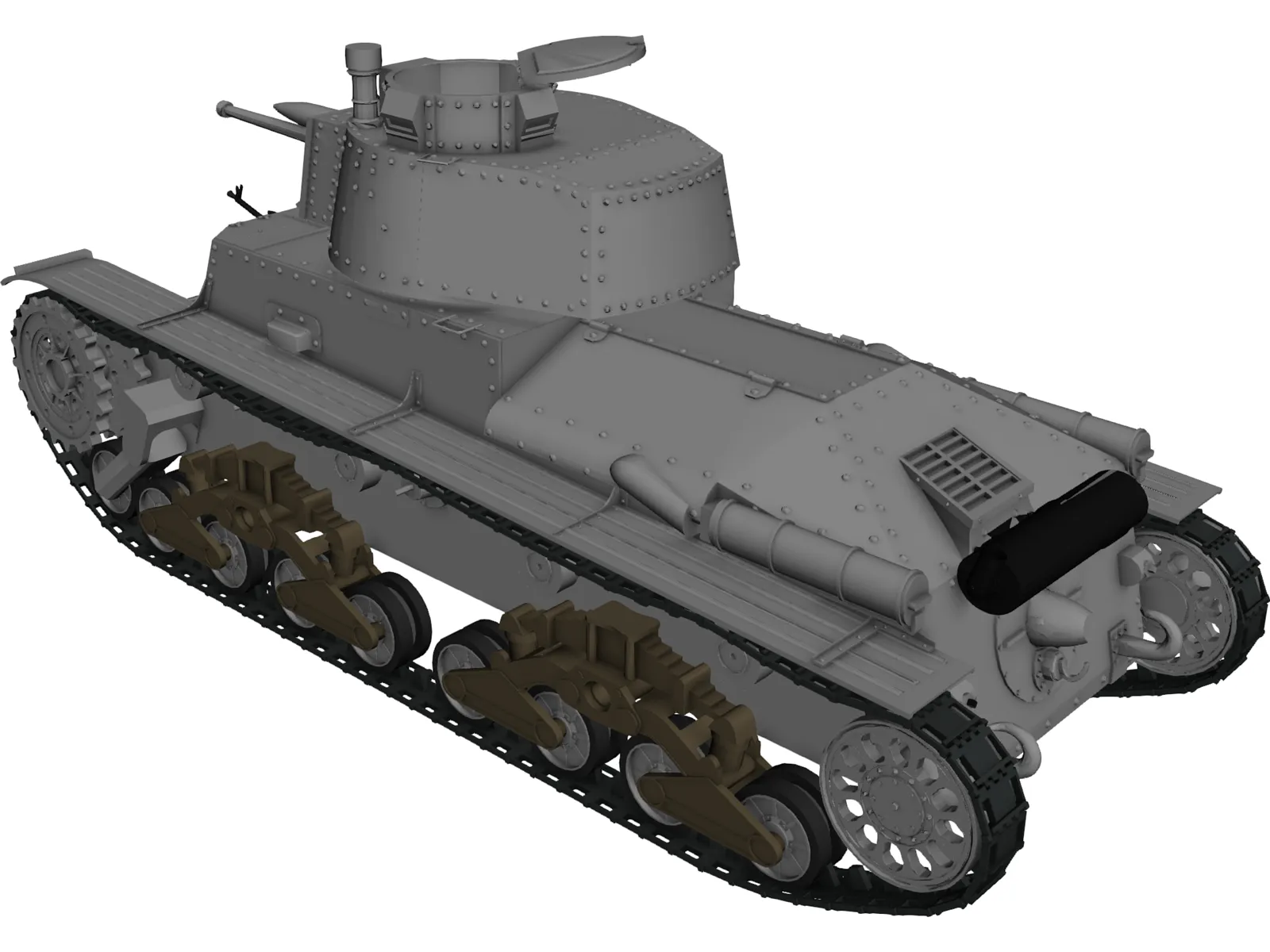 Pzkfw 35(t) 3D Model main preview