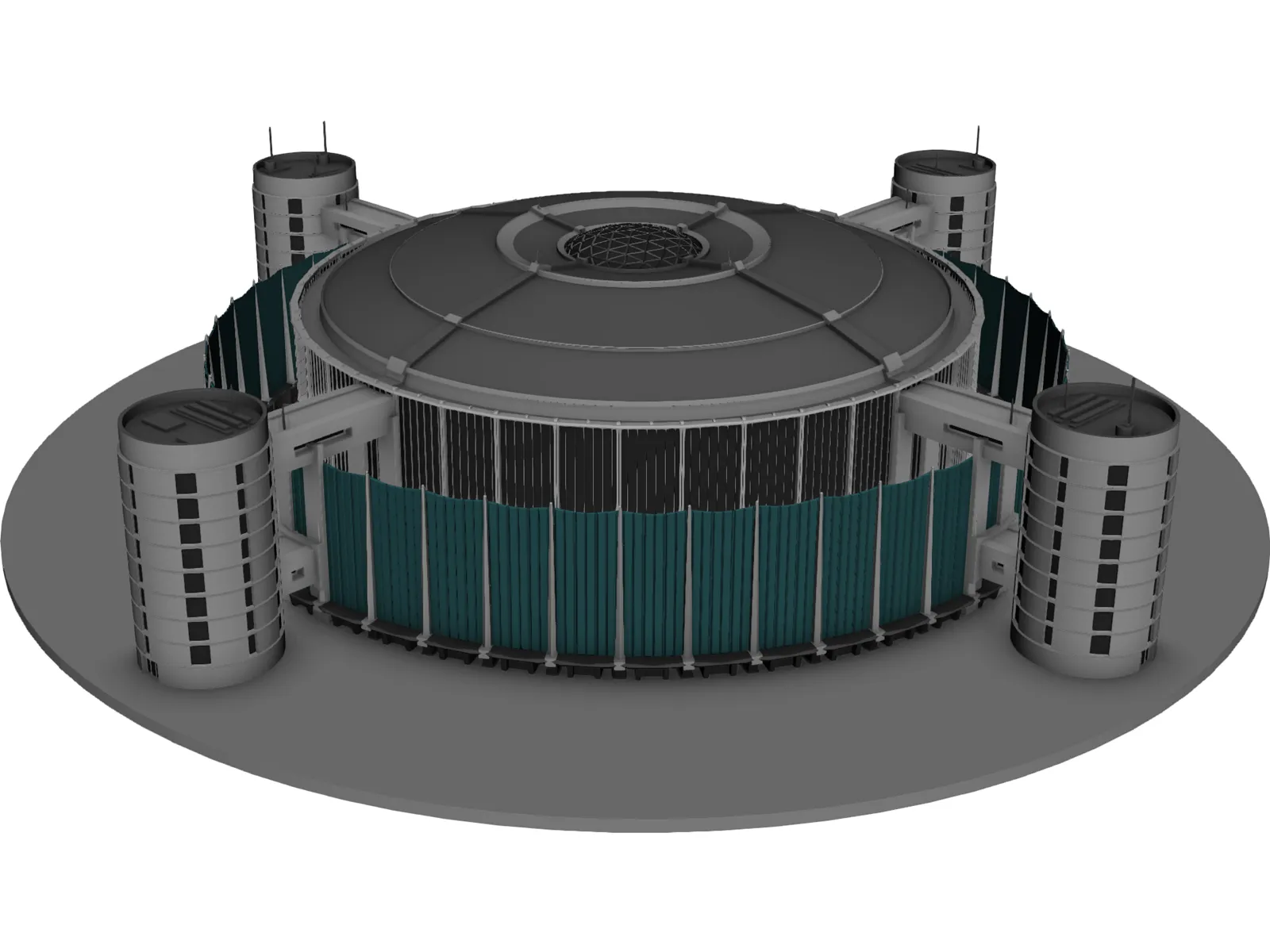 Shopping Center 3D Model main preview