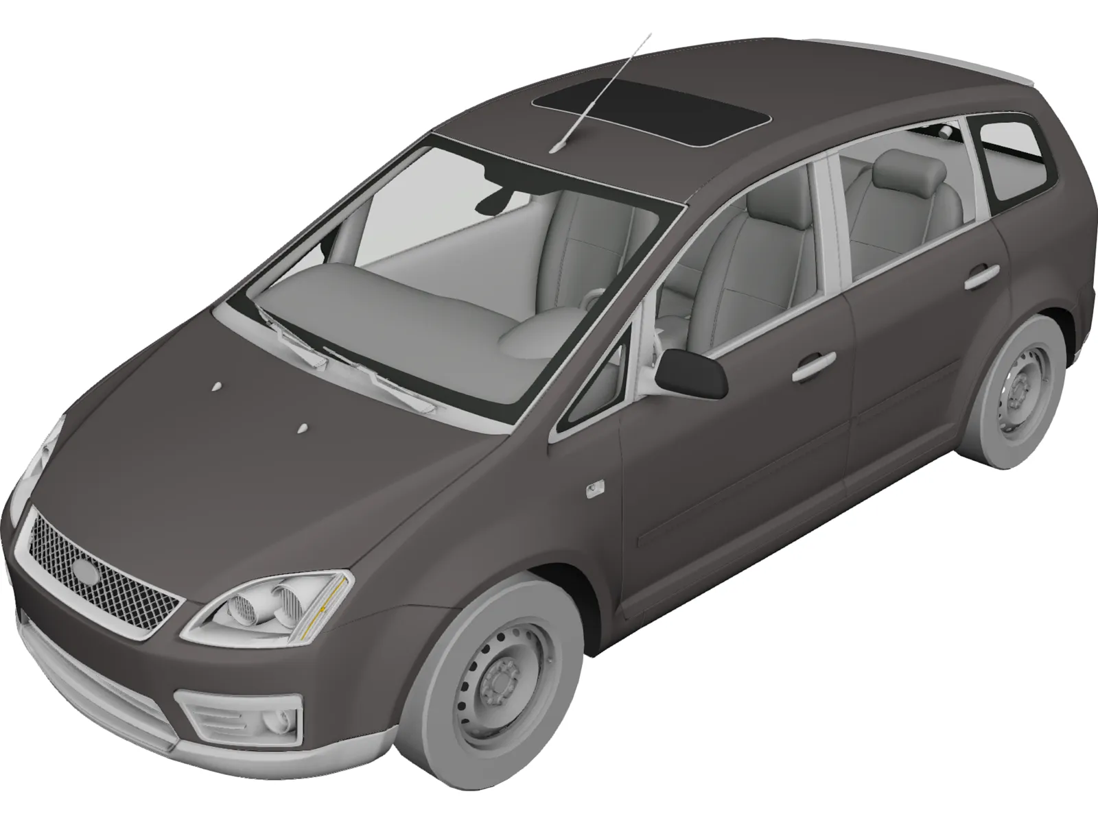 Ford Focus C-Max 3D Model main preview