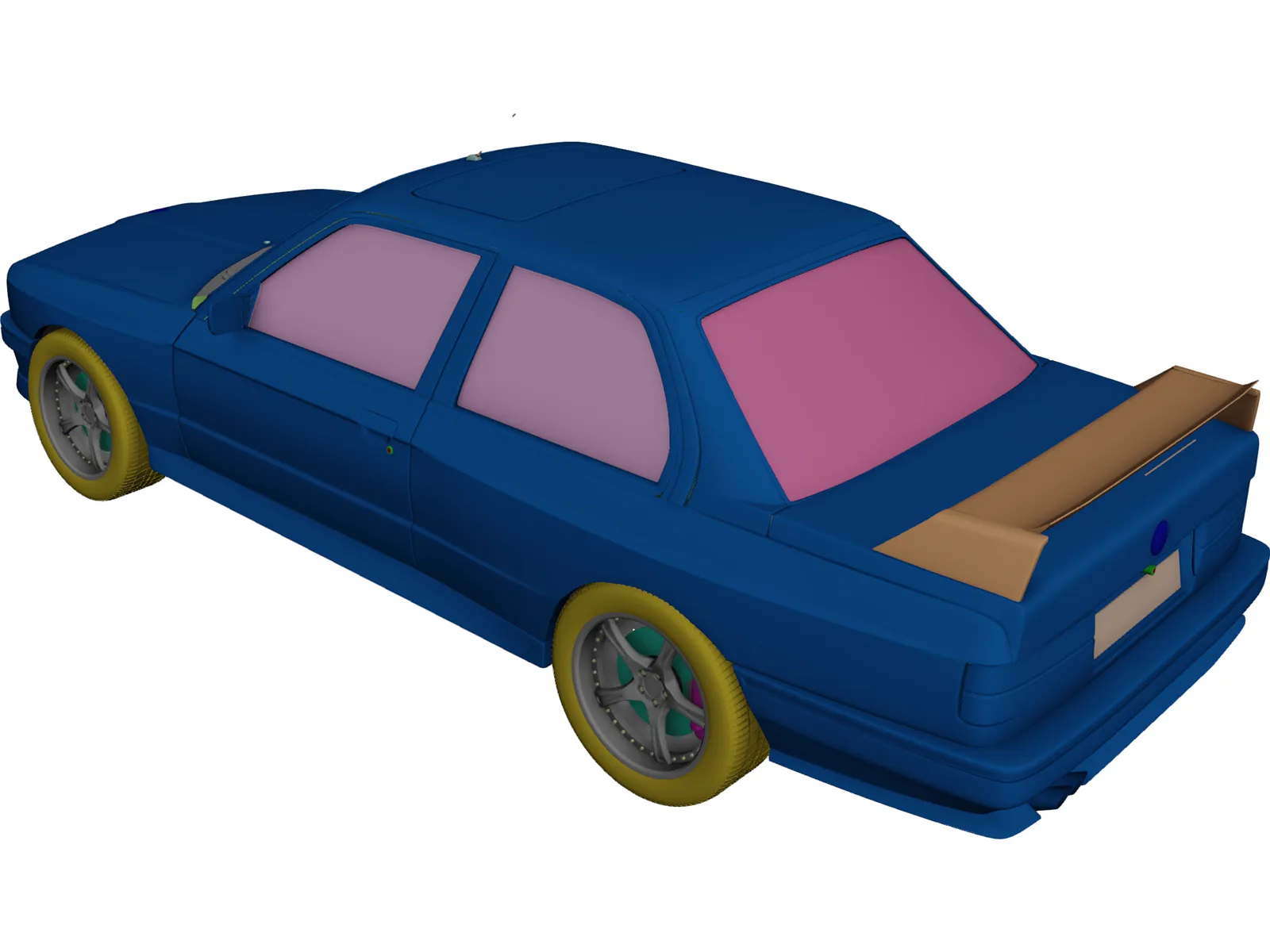 BMW M3 DTM 3D Model main preview