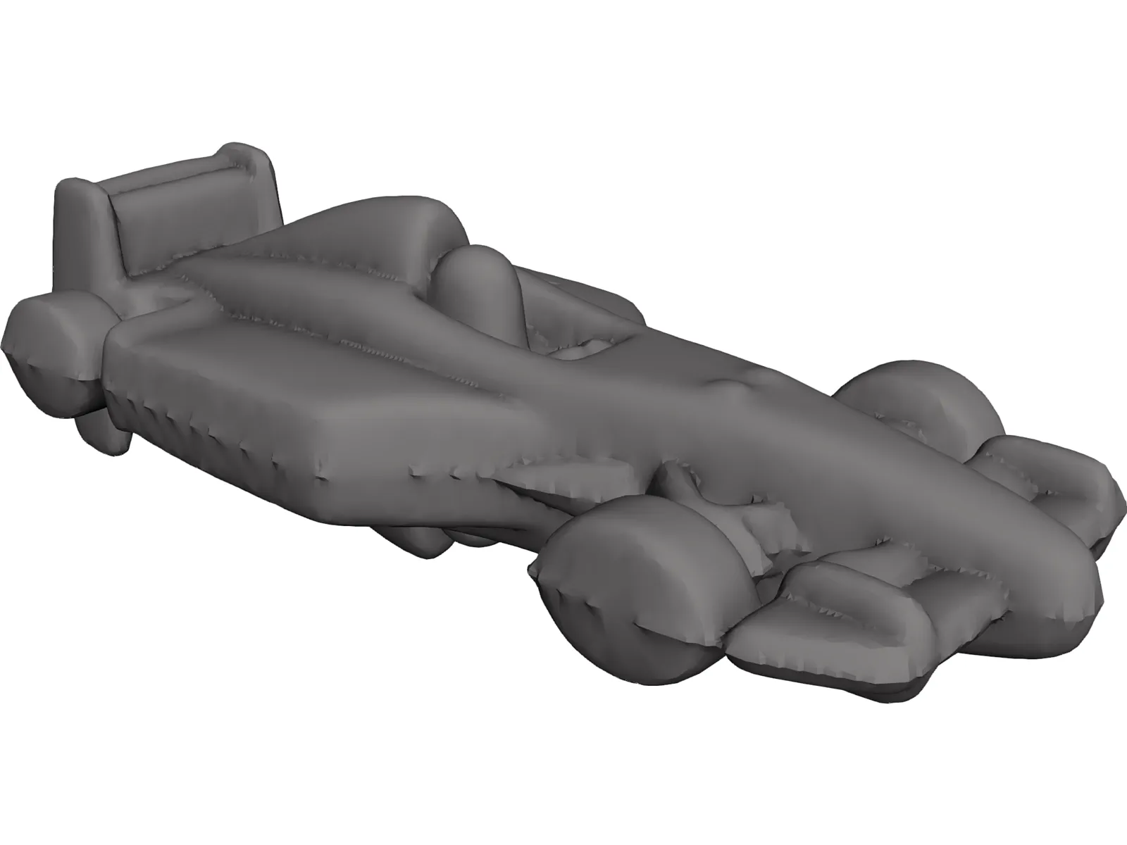 Keyholder Chrome F1 3D Model main preview