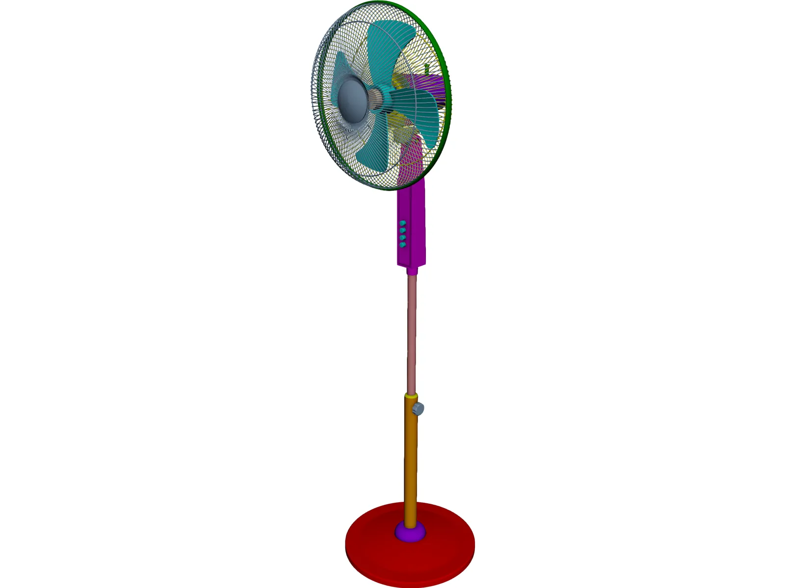 Leggy Fan 3D Model main preview
