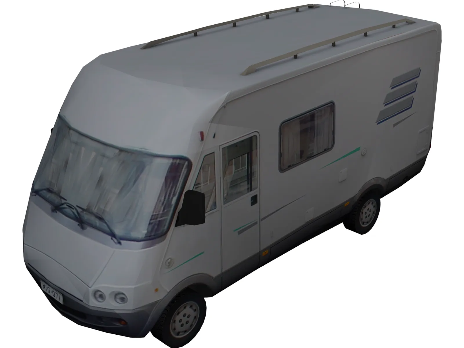Mini-Bus 3D Model main preview