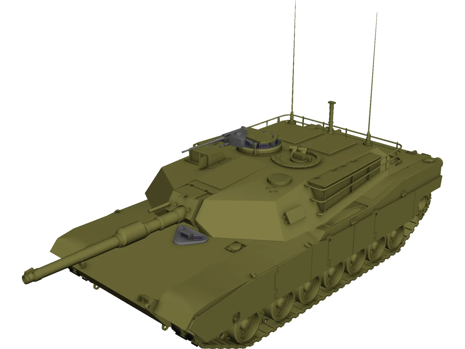 M1A1 Abrams 3D Model main preview