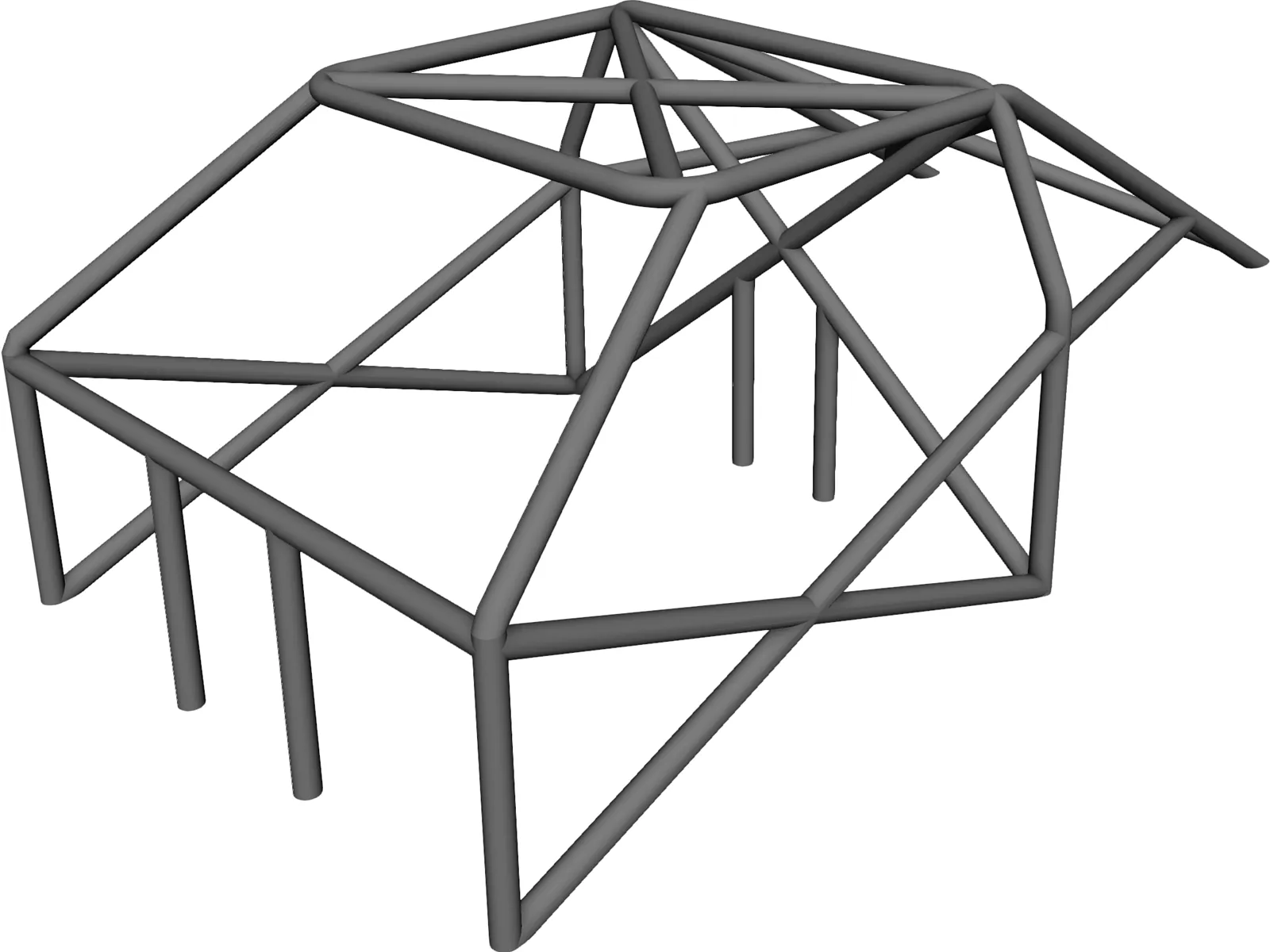 Roll Cage 3D Model main preview