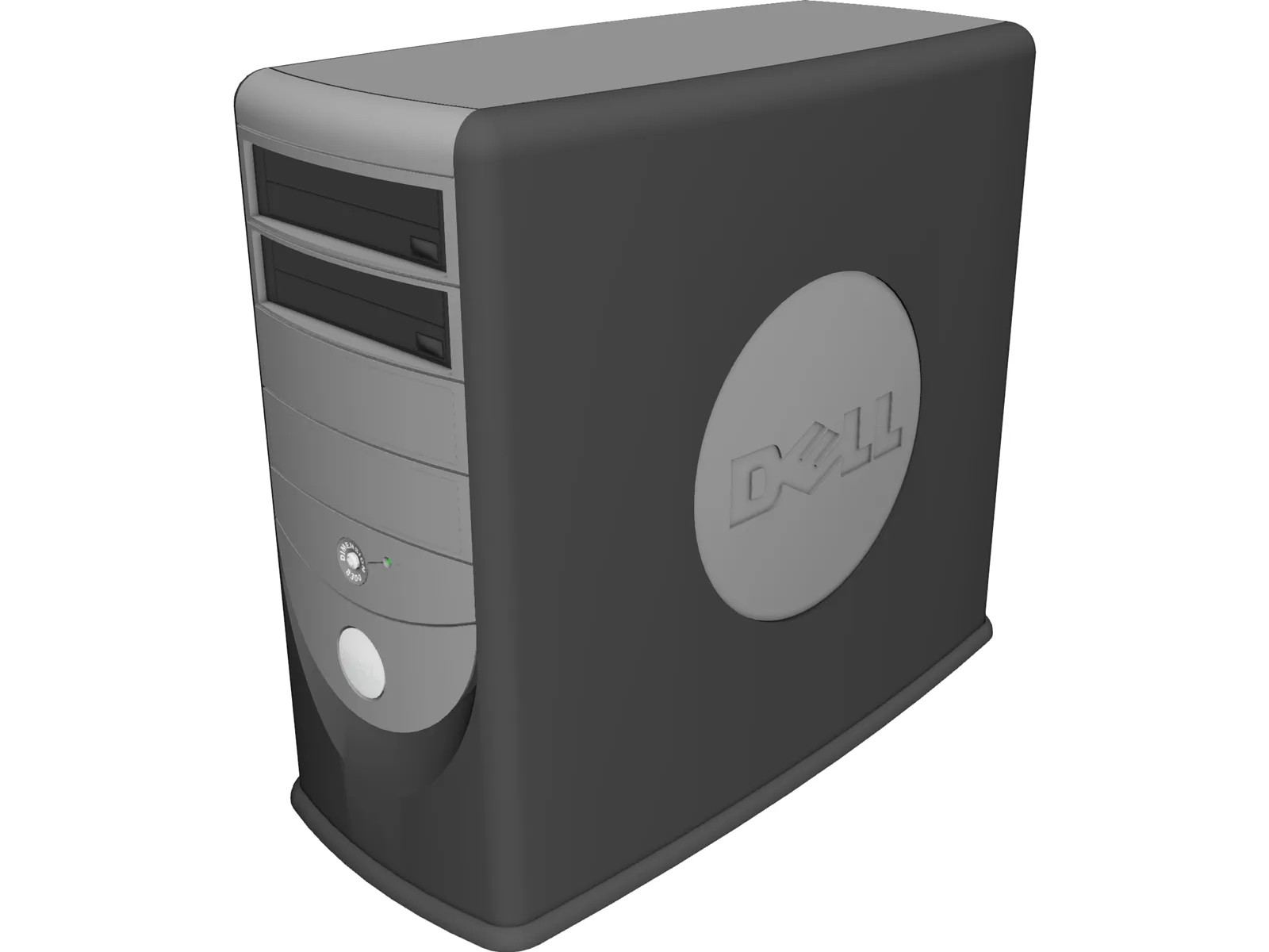 Dell Workstation 3D Model main preview