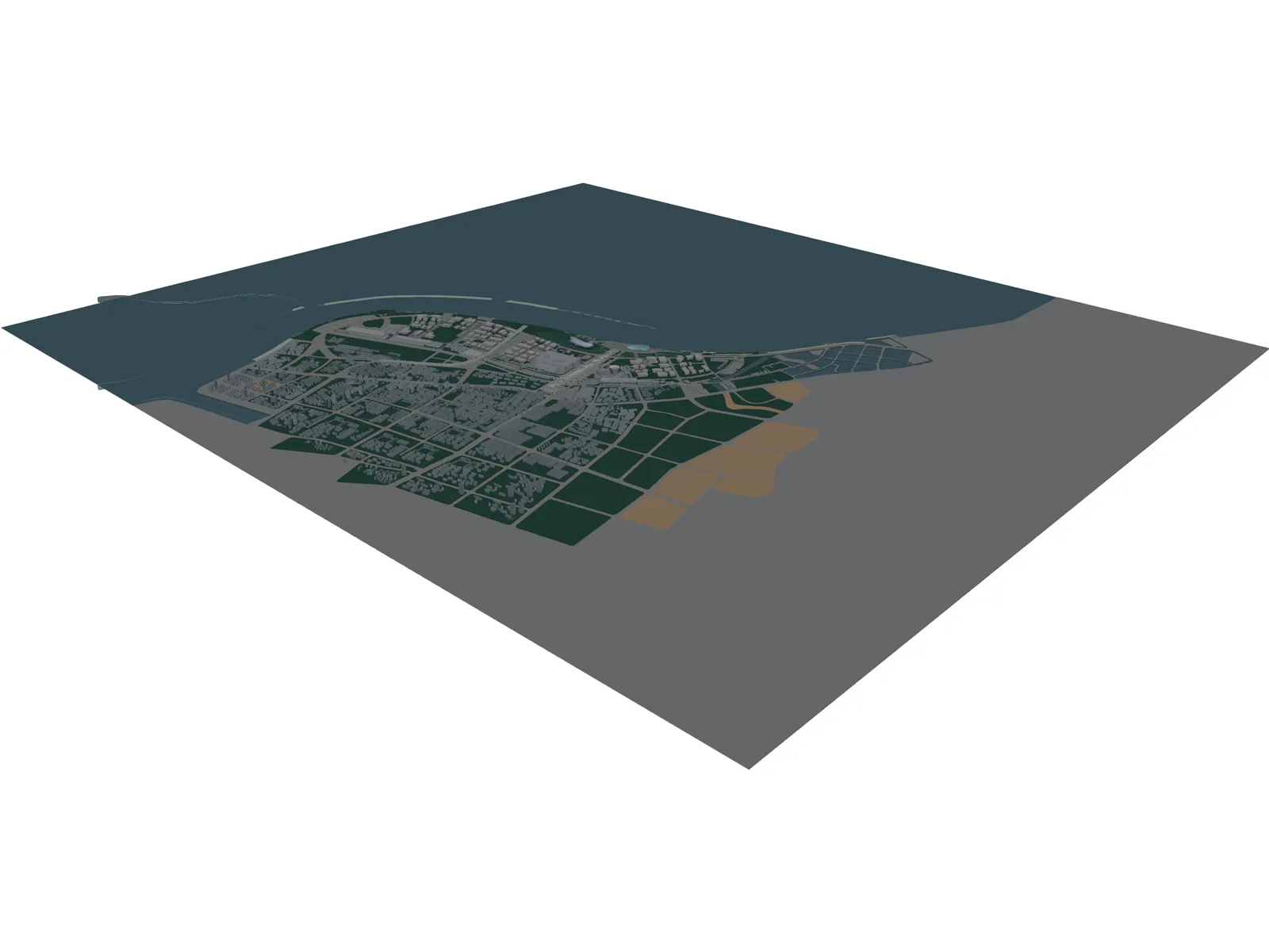 Seaport 3D Model main preview