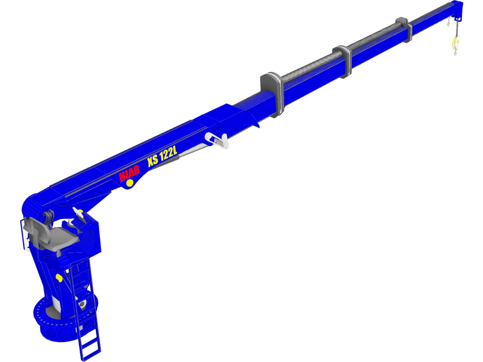 Loader Crane 3D Model main preview